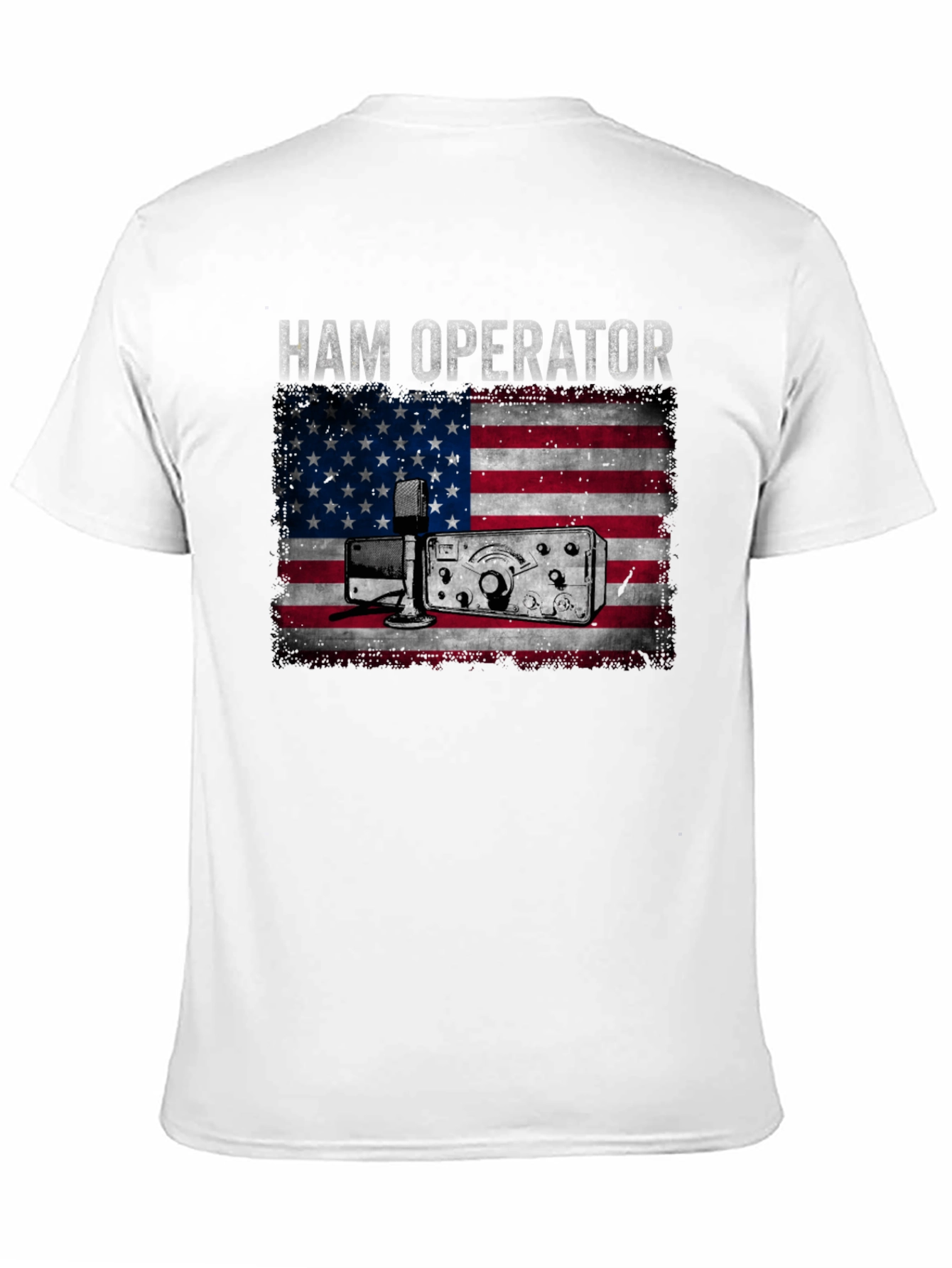 Ham Operator American Flag T-Shirt