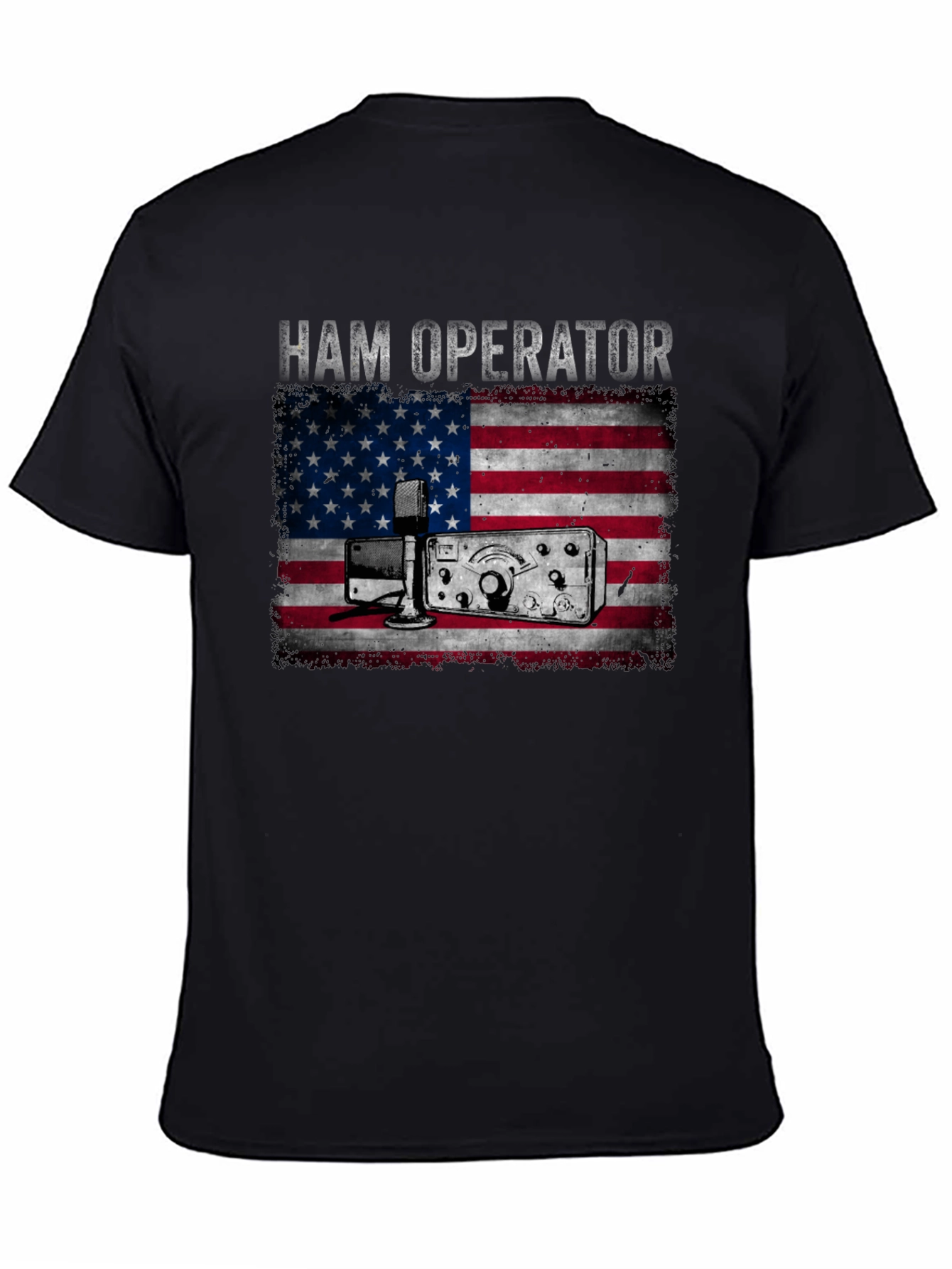 Ham Operator American Flag T-Shirt