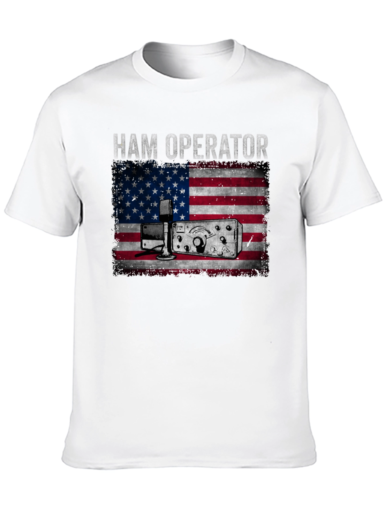 Ham Operator American Flag T-Shirt