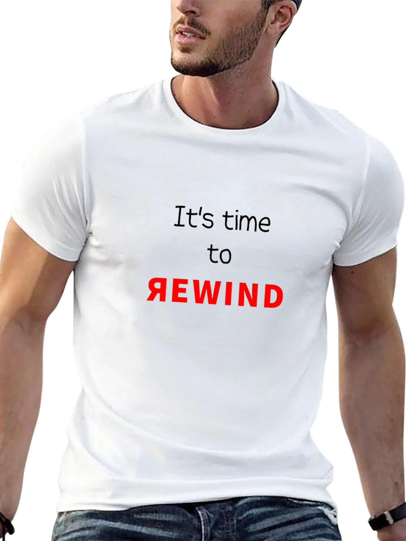 Its Time to Rewind Black T-Shirt