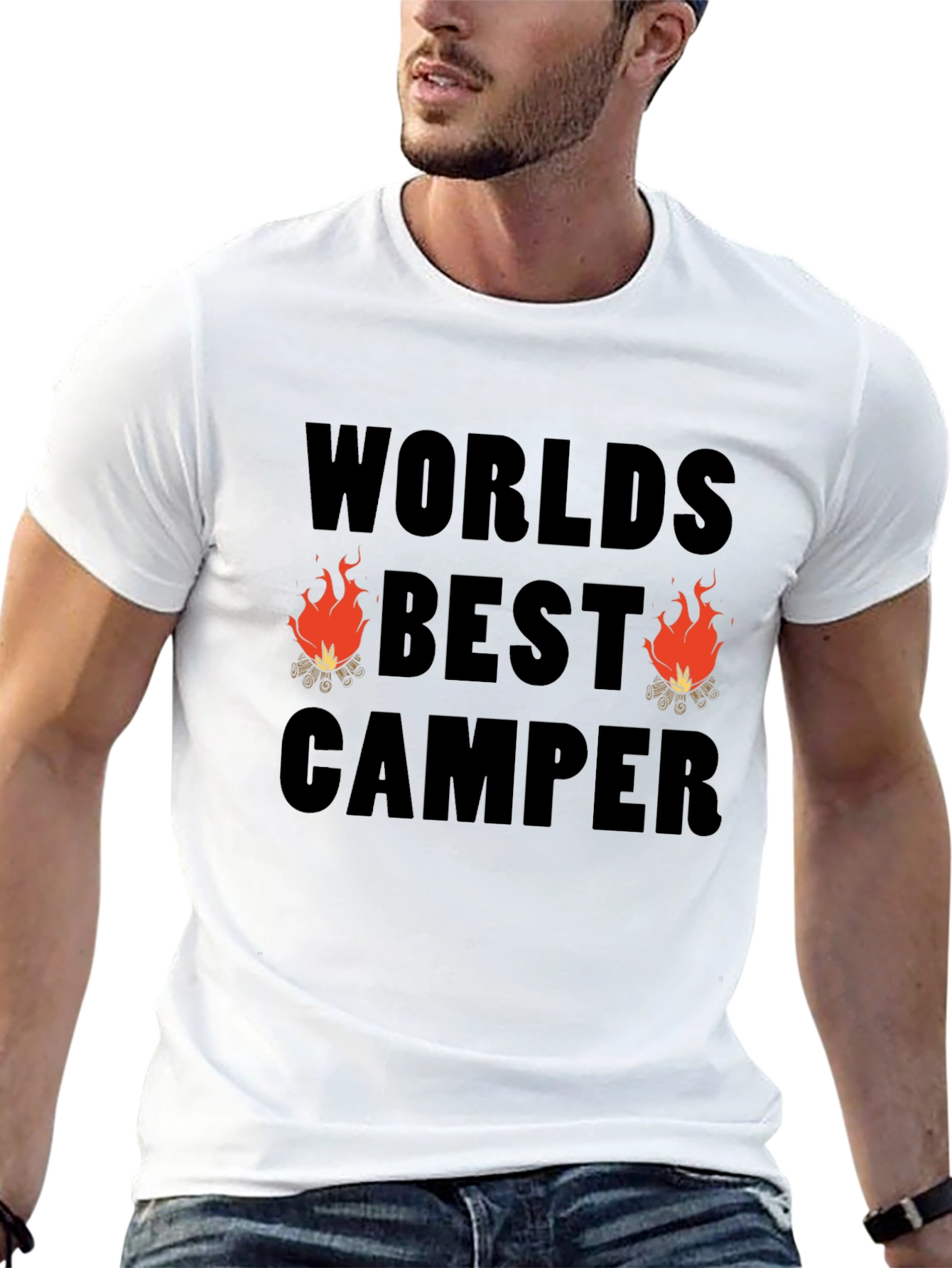 Worlds Best Camper Graphic T-Shirt