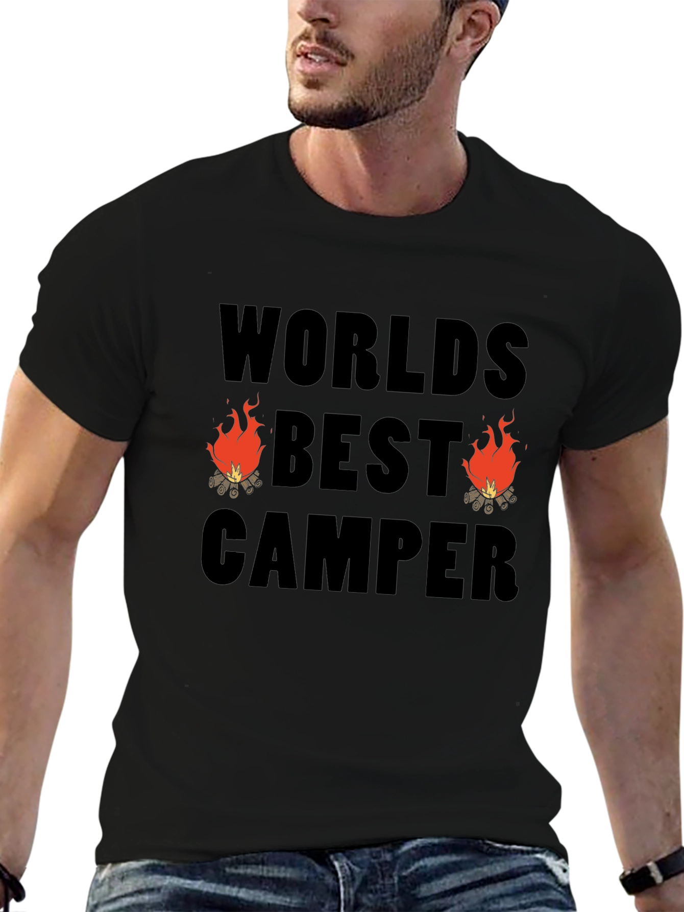 Worlds Best Camper Graphic T-Shirt