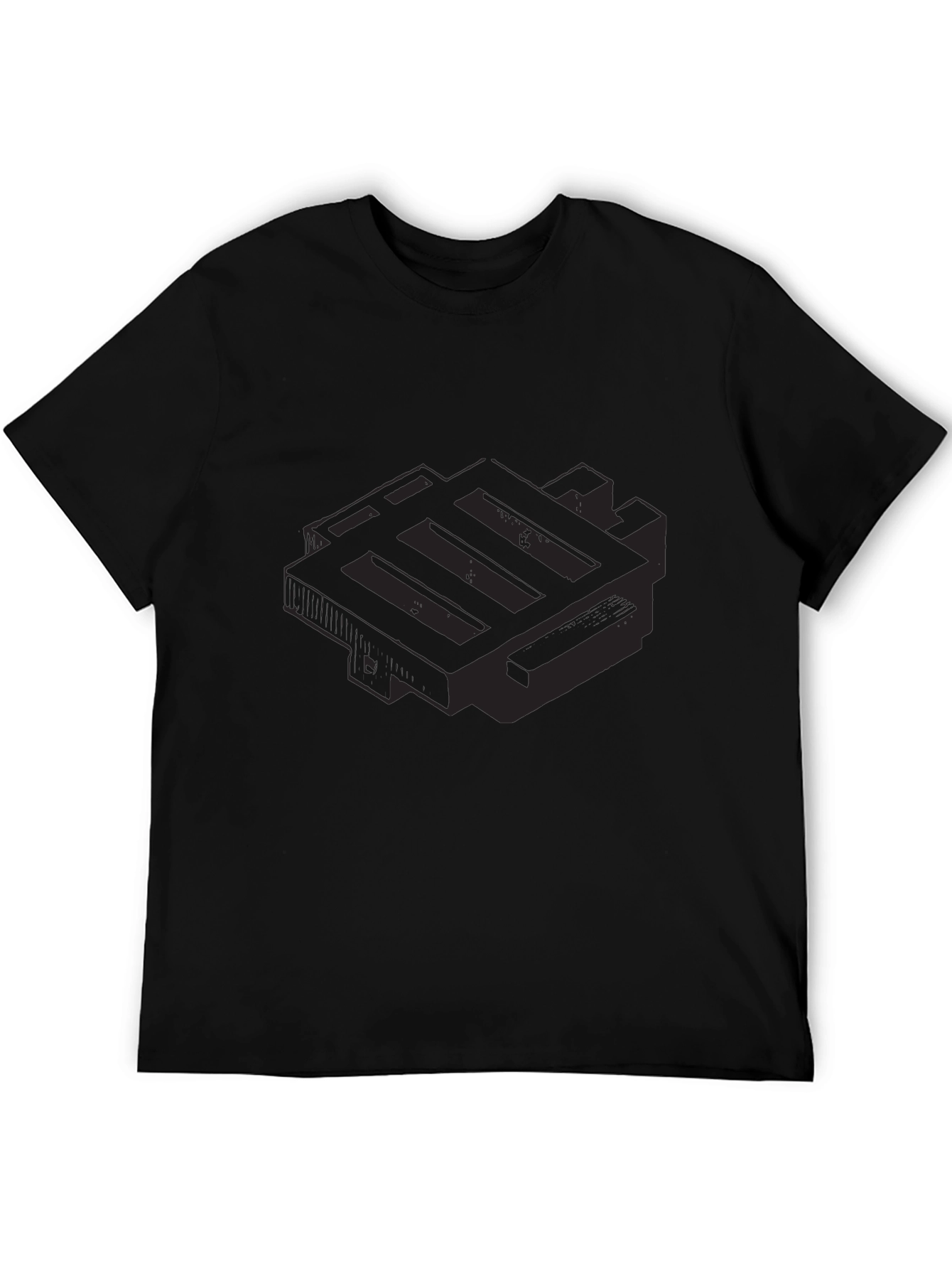 Abstract Geometric Graphic T-Shirt - Modern Design