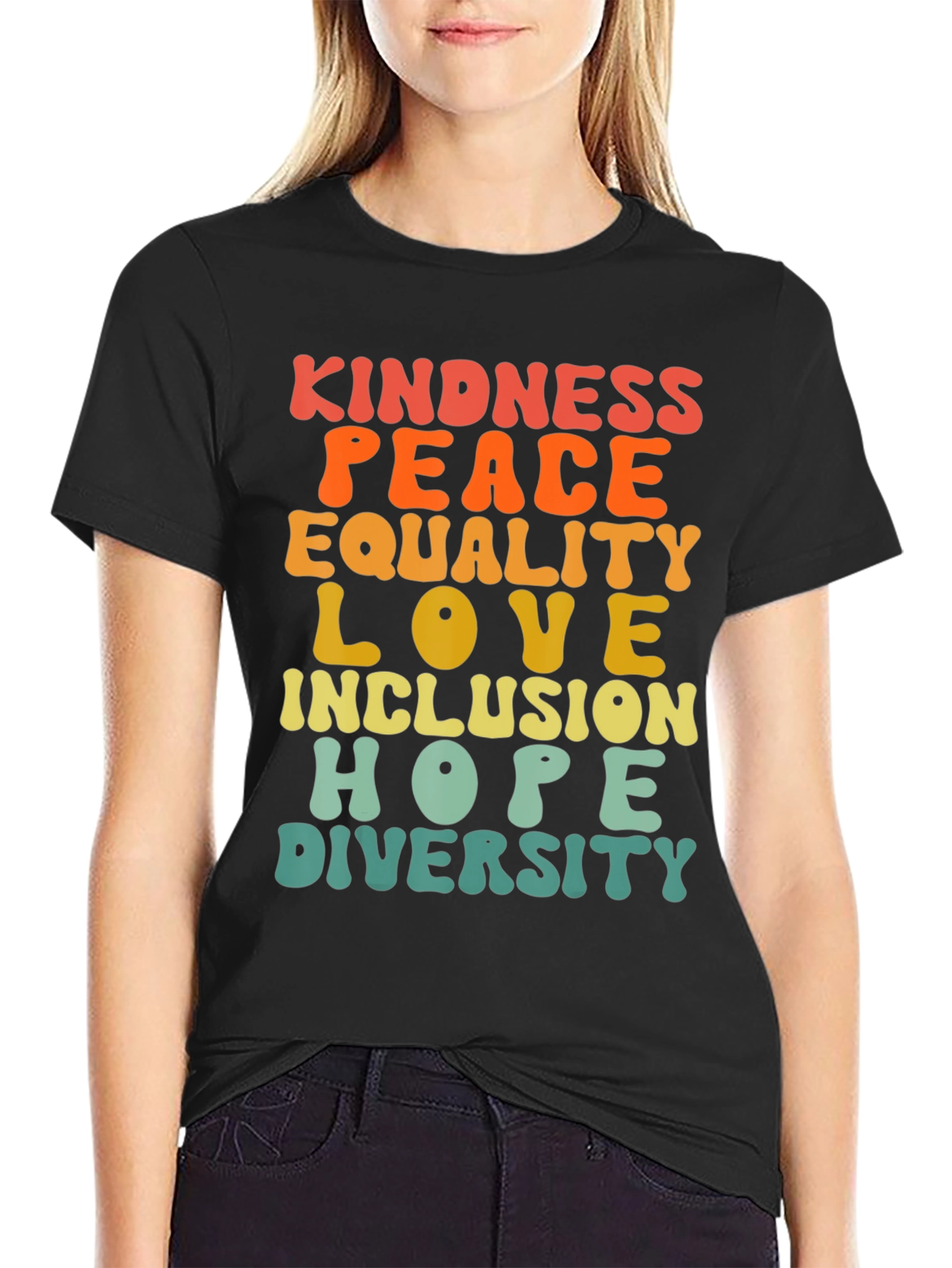 Kindness Peace Love Inclusion T-Shirt
