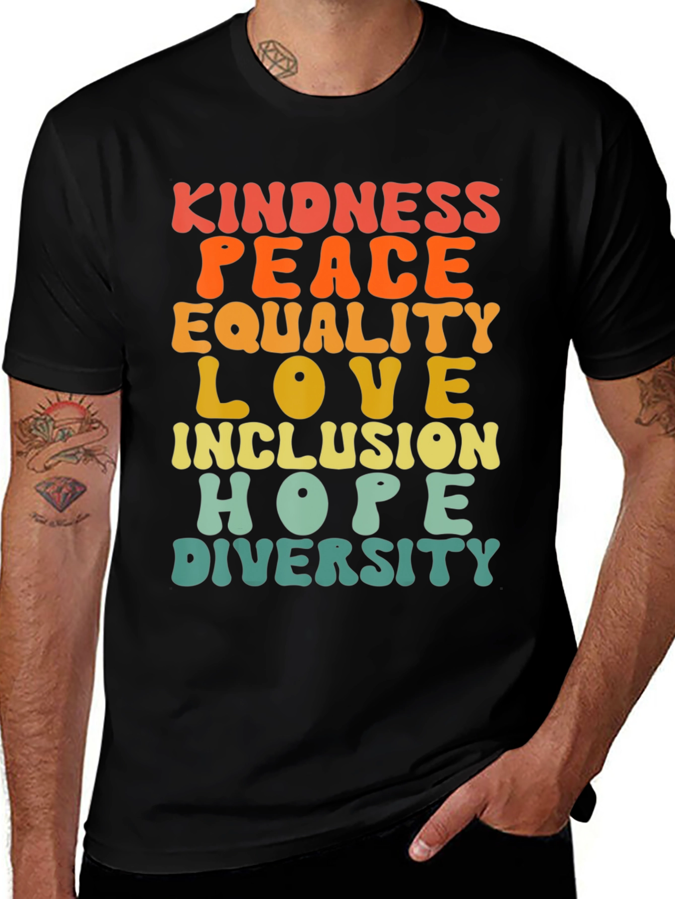 Kindness Peace Love Inclusion T-Shirt