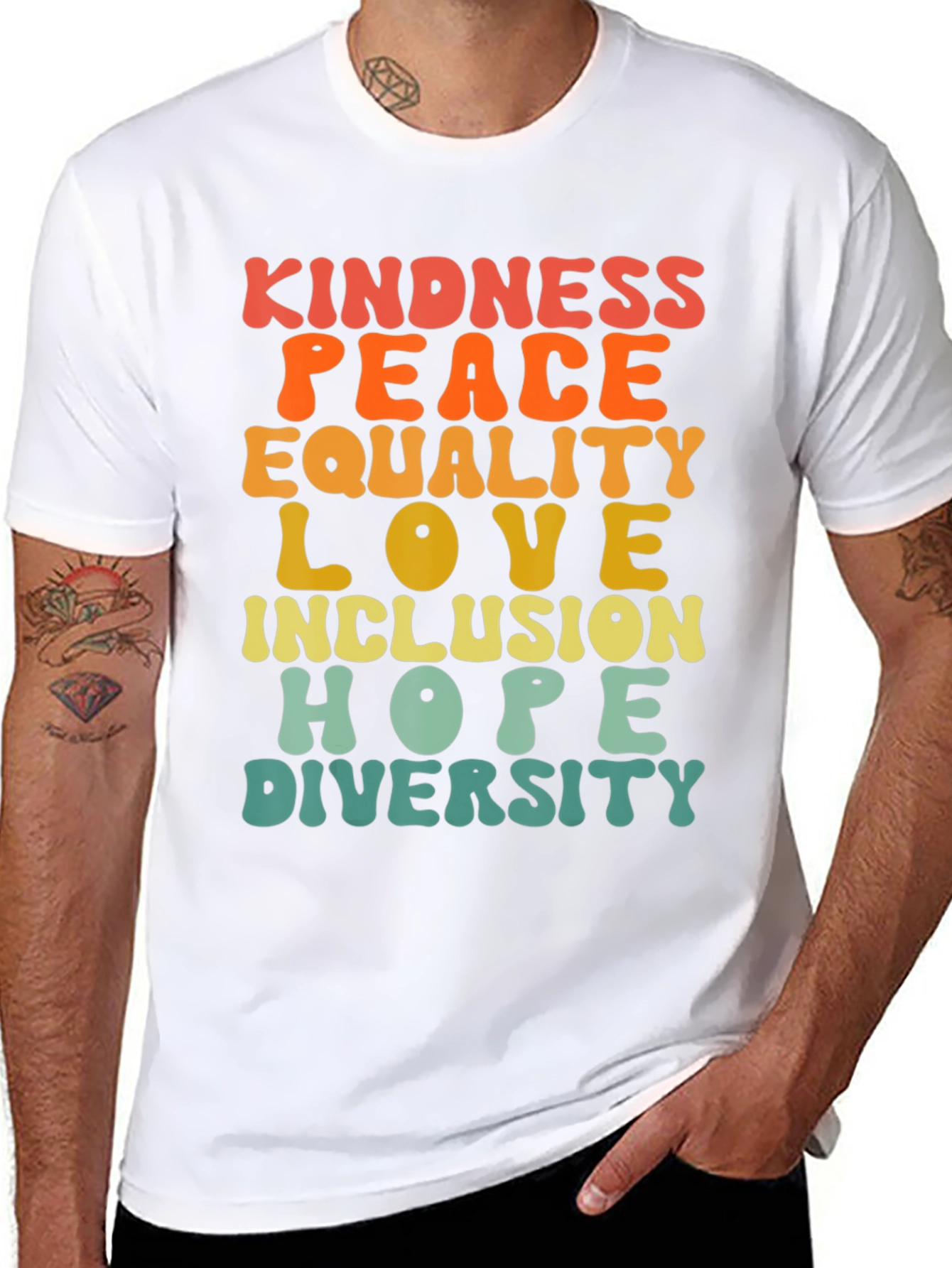 Kindness Peace Love Inclusion T-Shirt