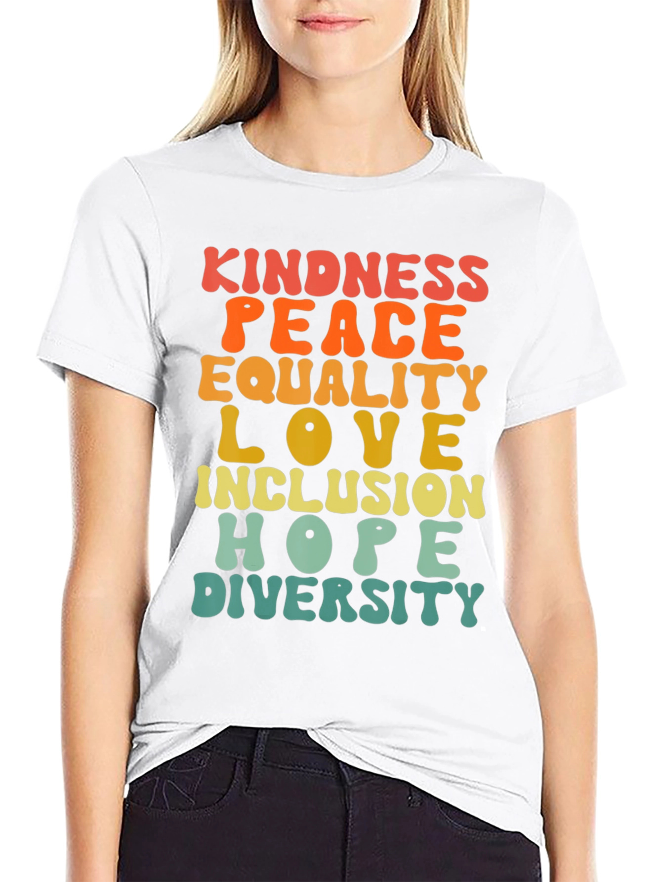 Kindness Peace Love Inclusion T-Shirt