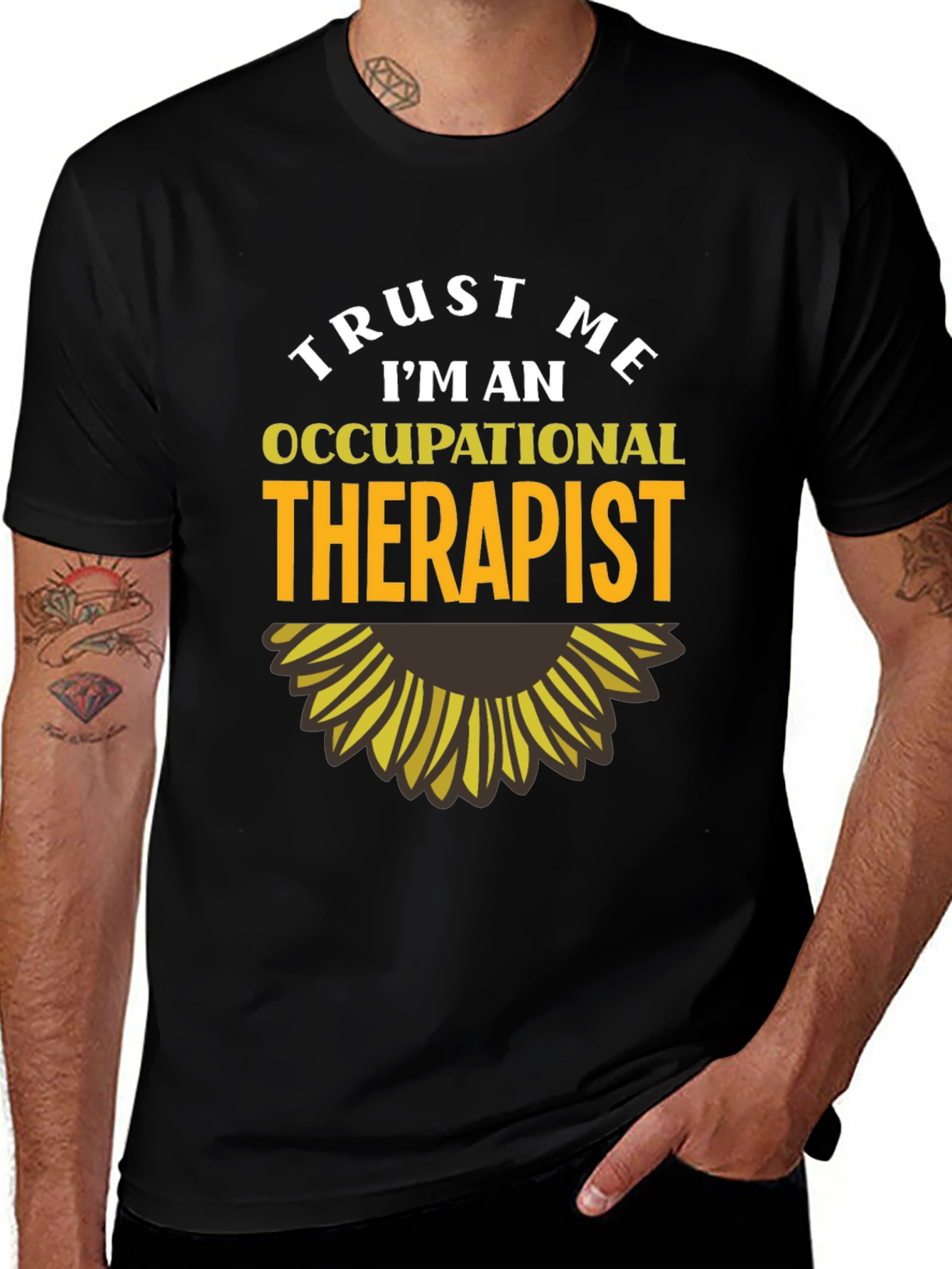 Trust Me Im An Occupational Therapist Black T-Shirt