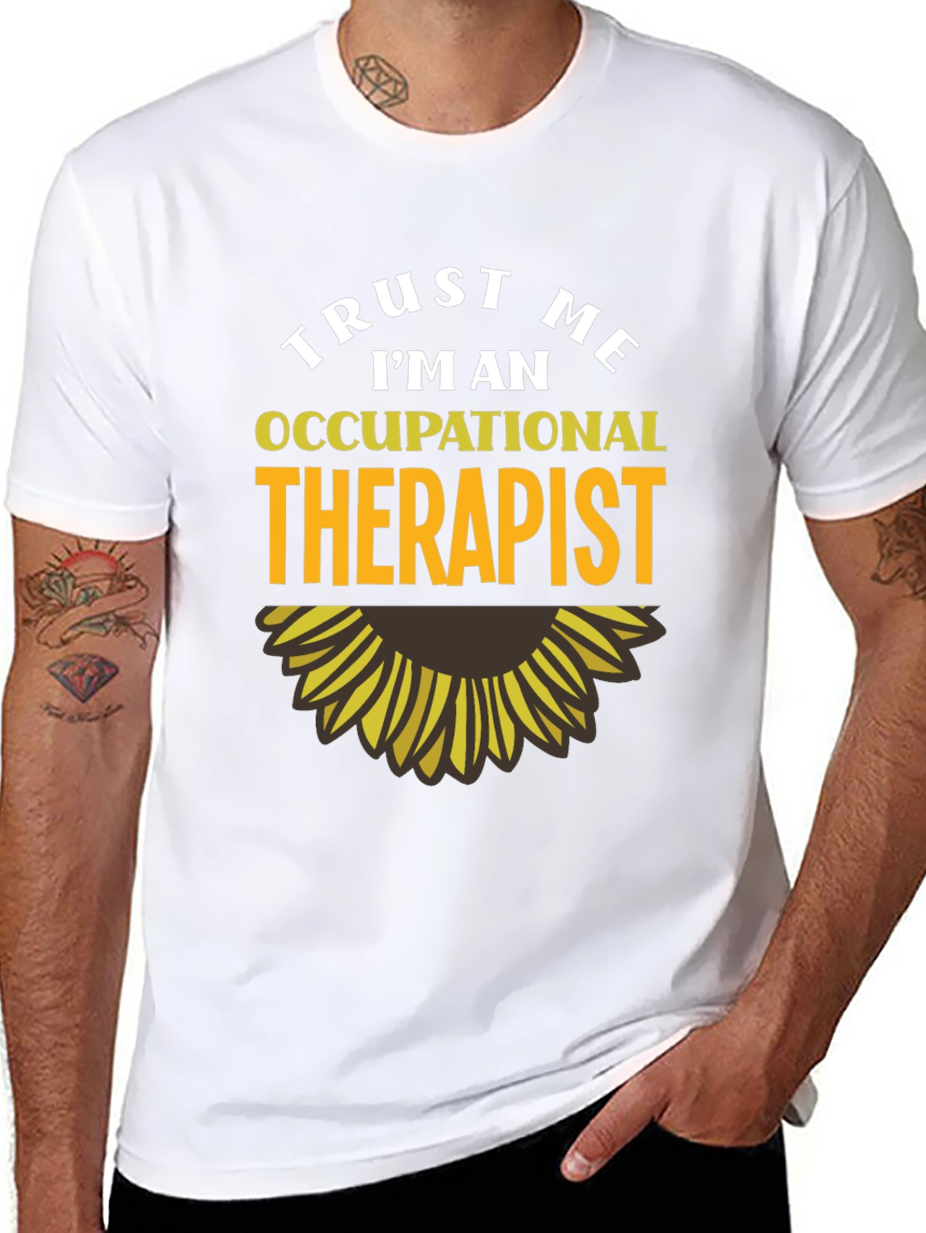 Trust Me Im An Occupational Therapist Black T-Shirt