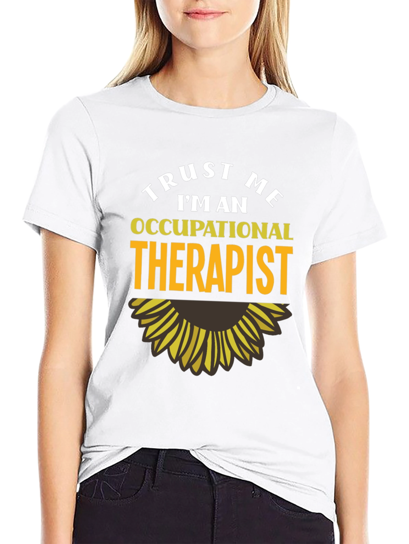 Trust Me Im An Occupational Therapist Black T-Shirt