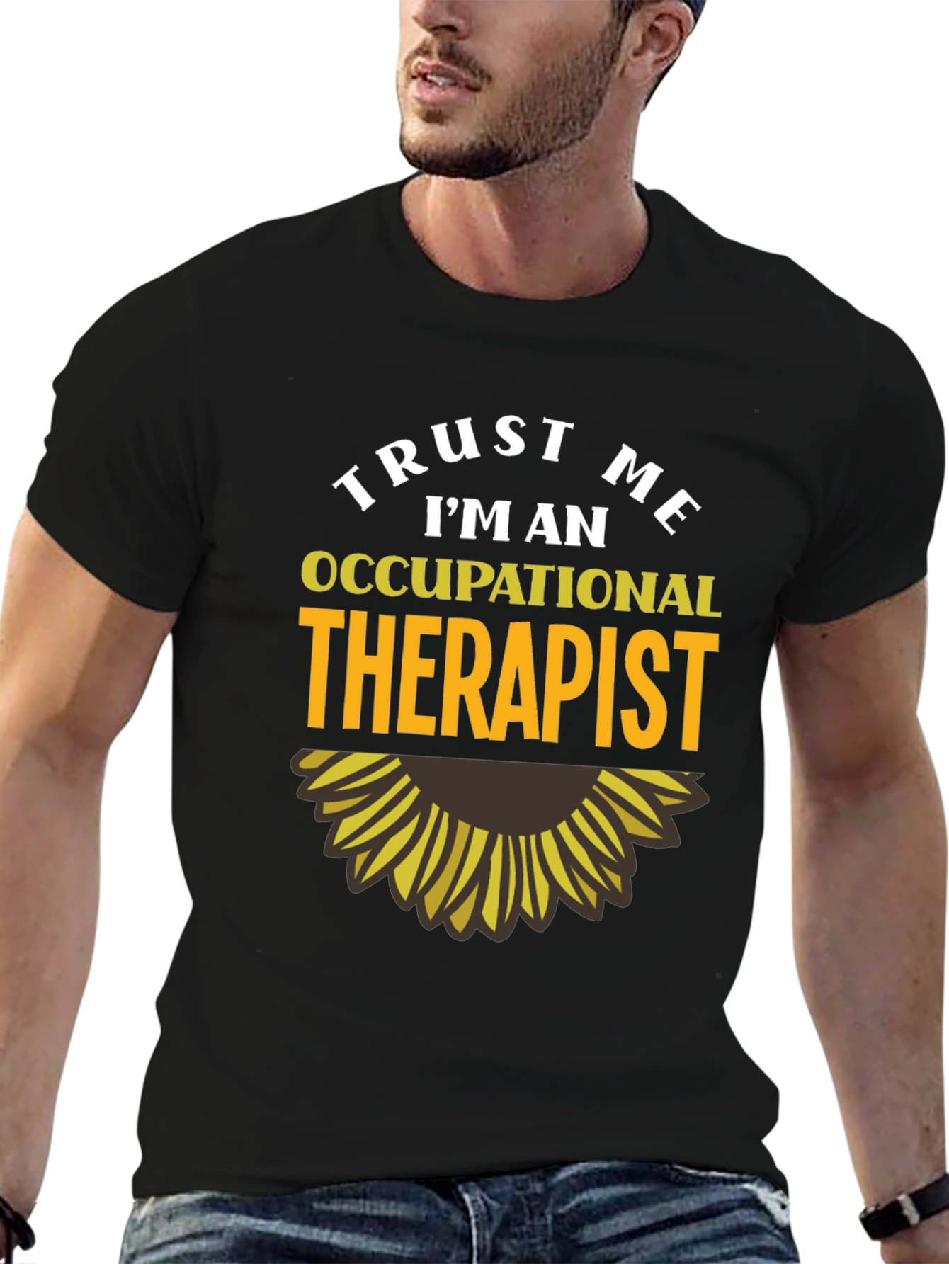 Trust Me Im An Occupational Therapist Black T-Shirt