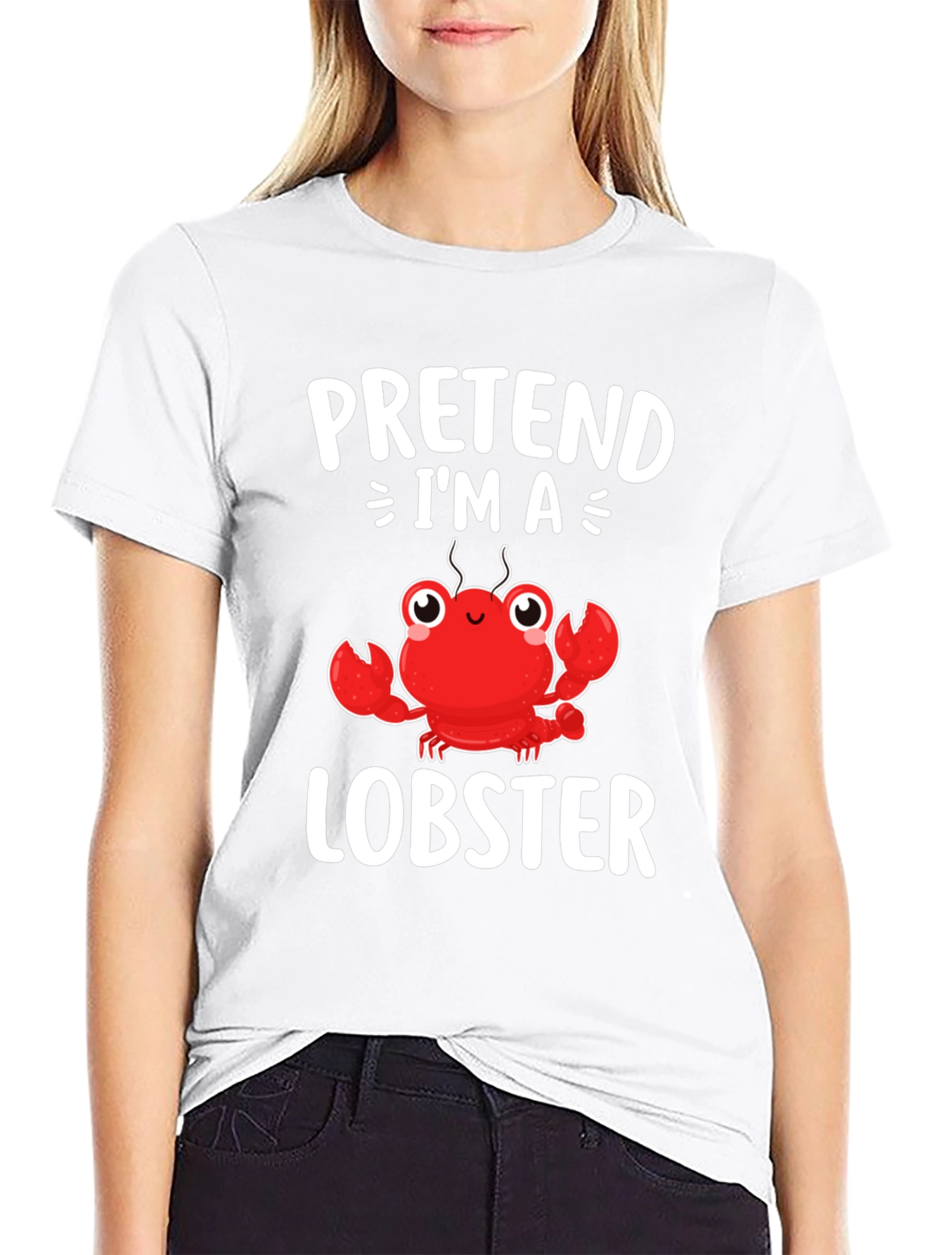 Pretend Im A Lobster T-Shirt - Funny Costume Tee