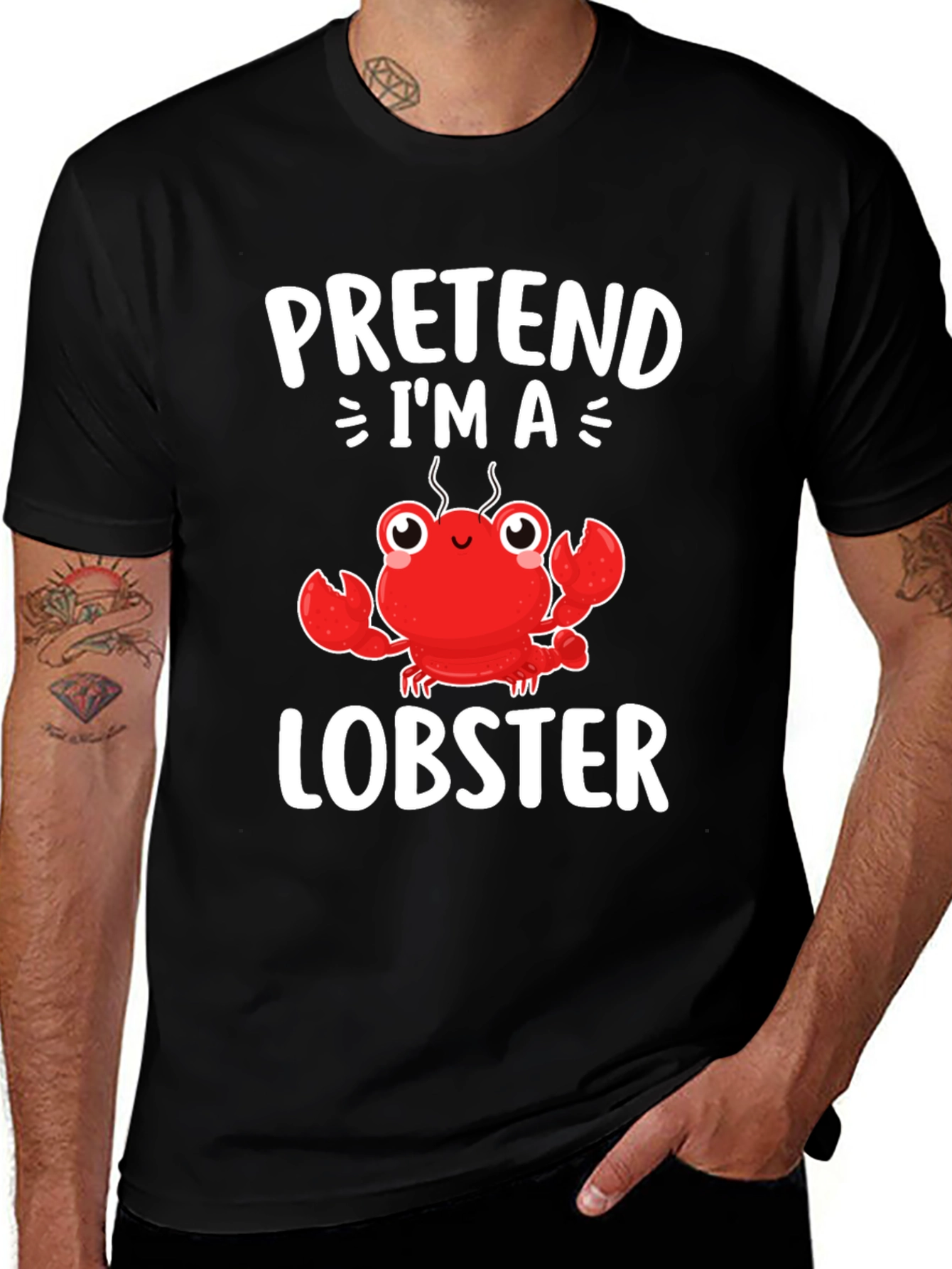 Pretend Im A Lobster T-Shirt - Funny Costume Tee