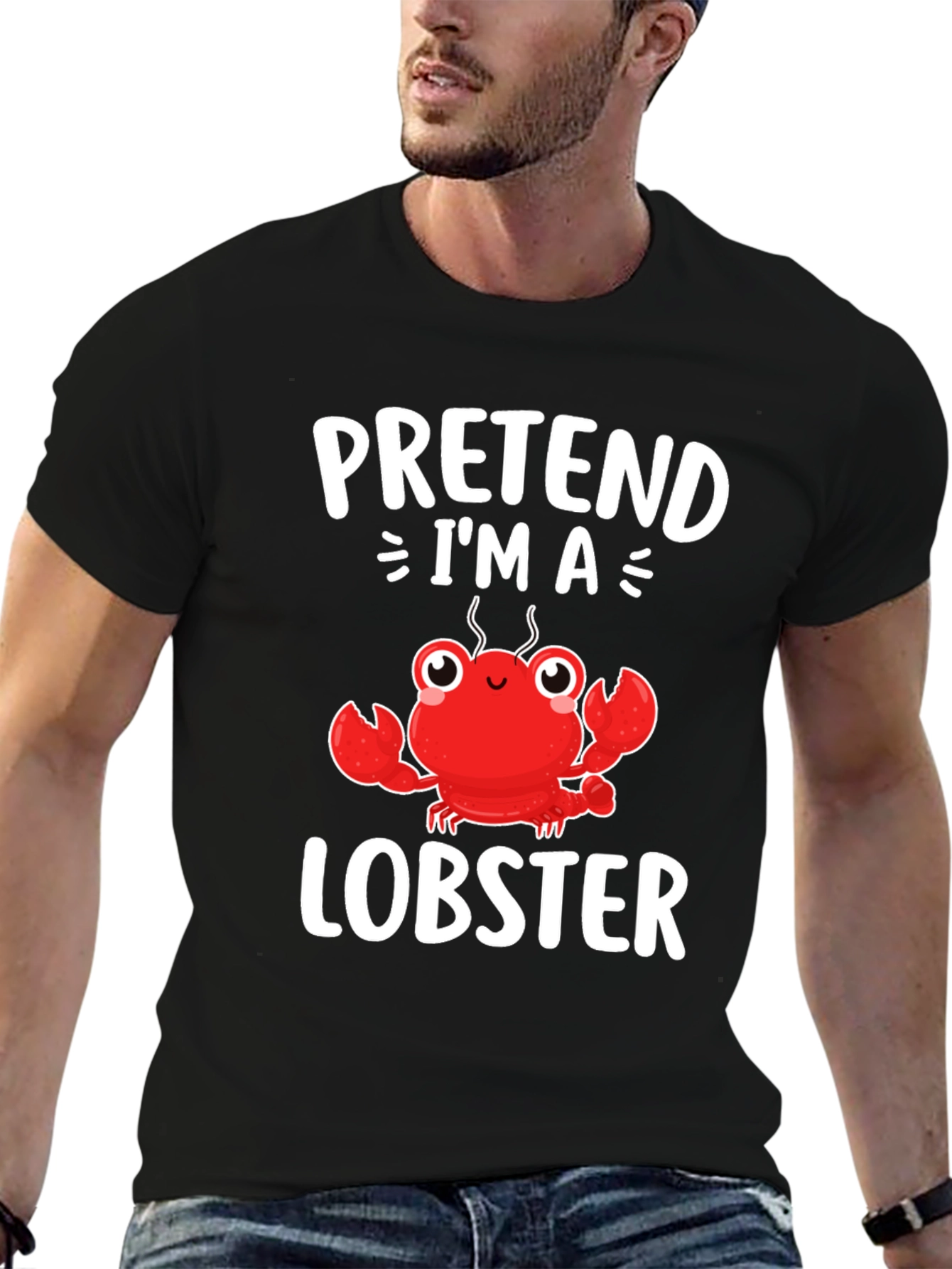 Pretend Im A Lobster T-Shirt - Funny Costume Tee