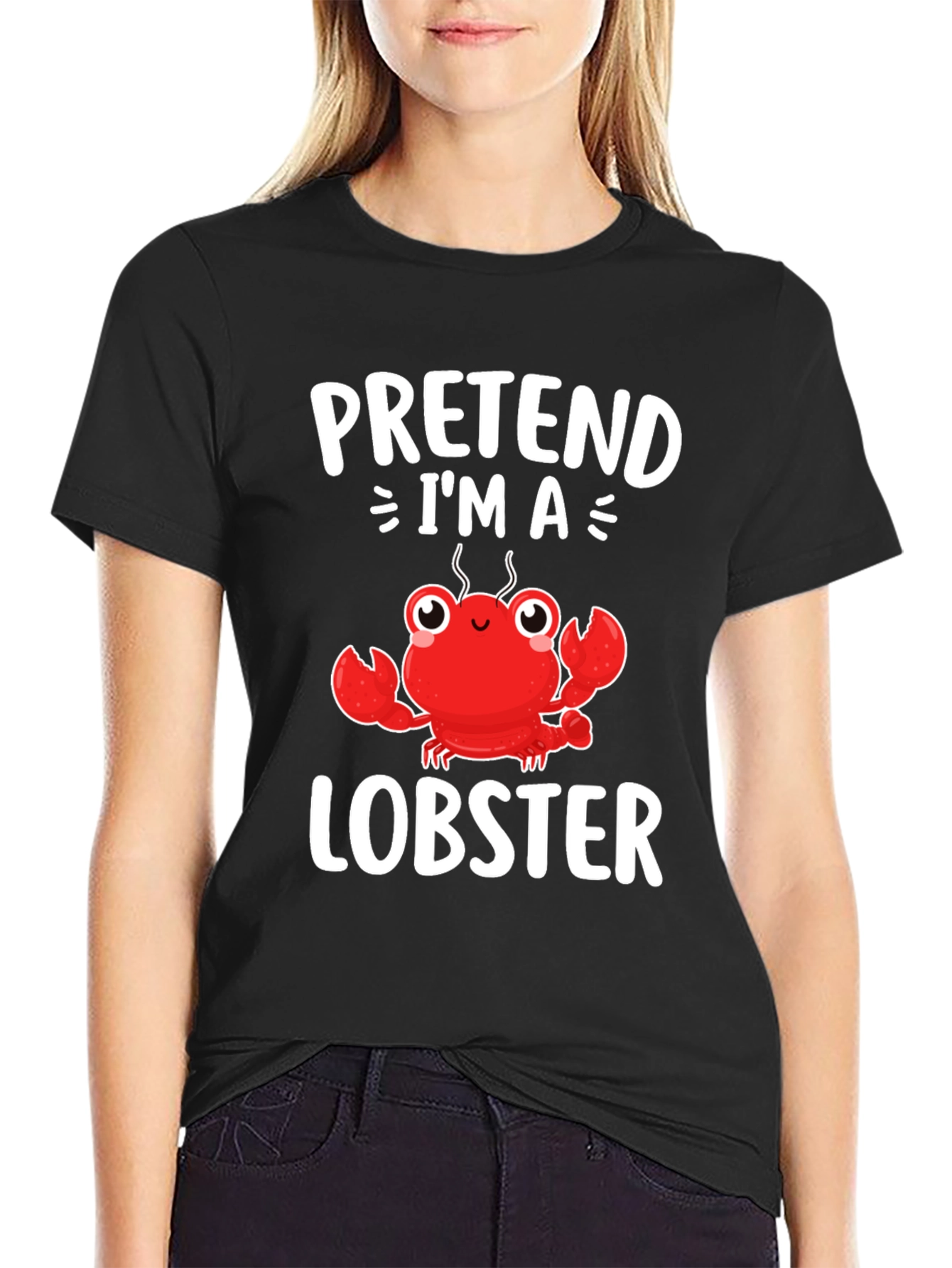 Pretend Im A Lobster T-Shirt - Funny Costume Tee