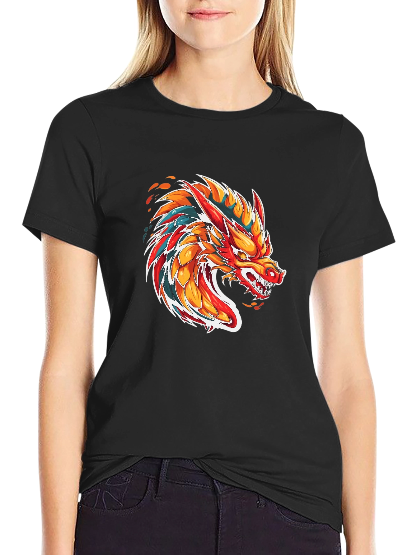 Fiery Dragon Graphic Tee