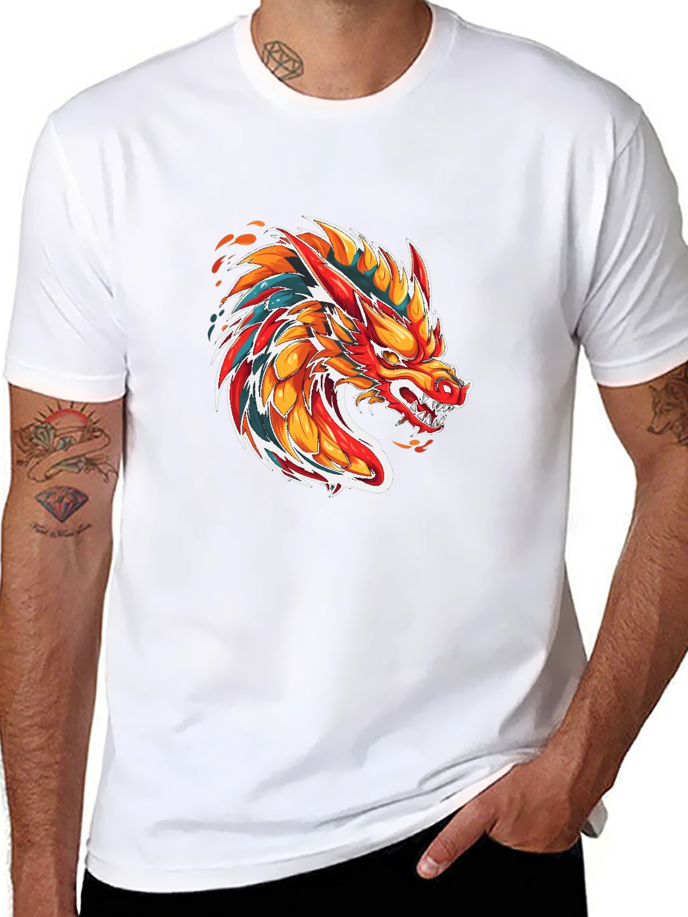 Fiery Dragon Graphic Tee