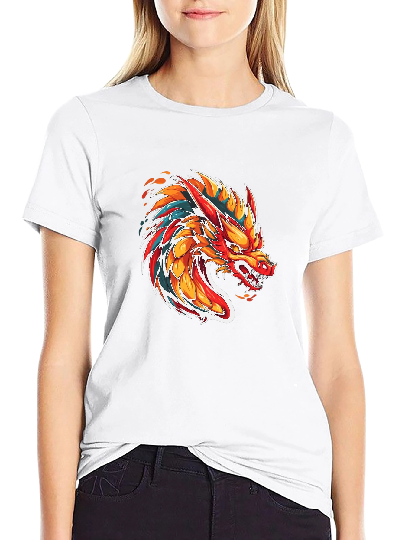 Fiery Dragon Graphic Tee