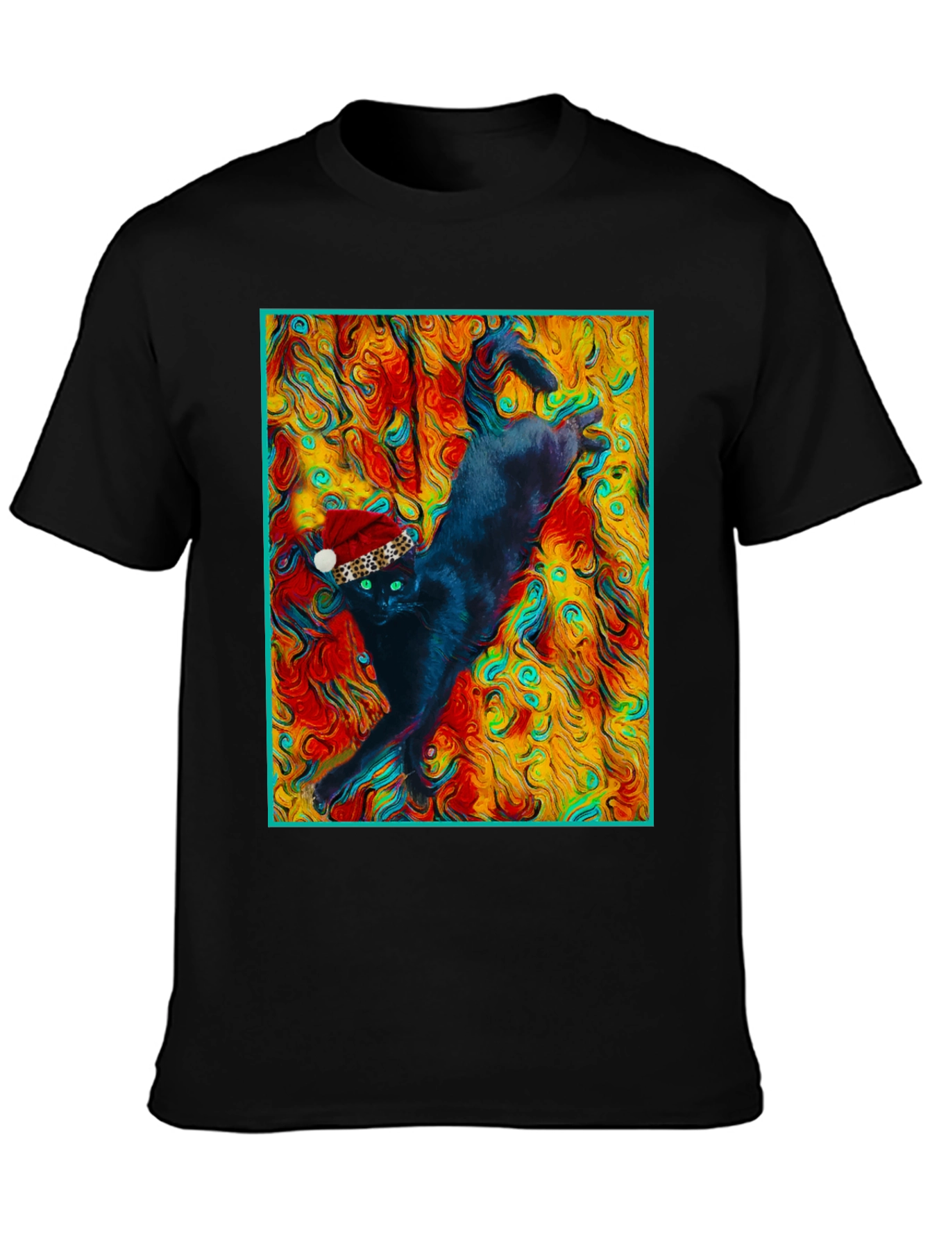 Cool Cat Christmas T-Shirt