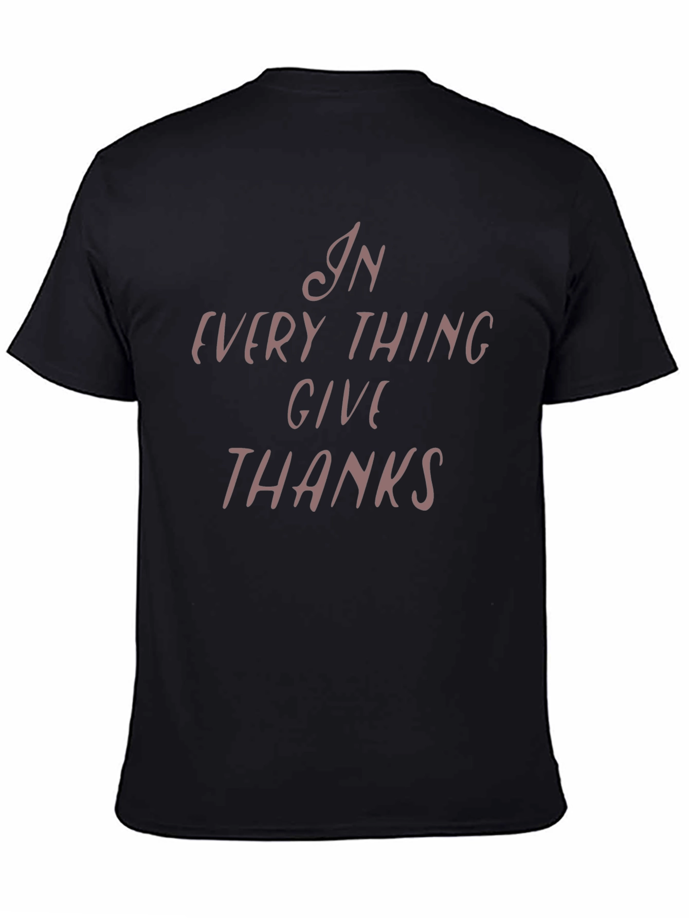 In Everything Give Thanks Graphic Tee - Black