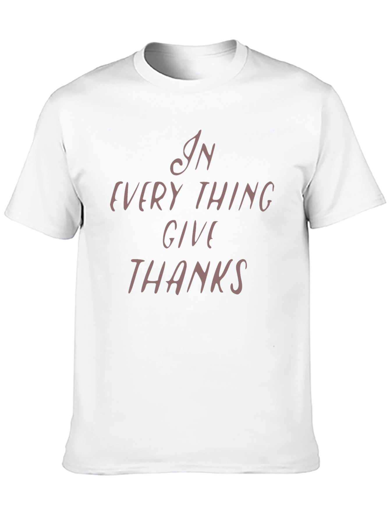 In Everything Give Thanks Graphic Tee - Black