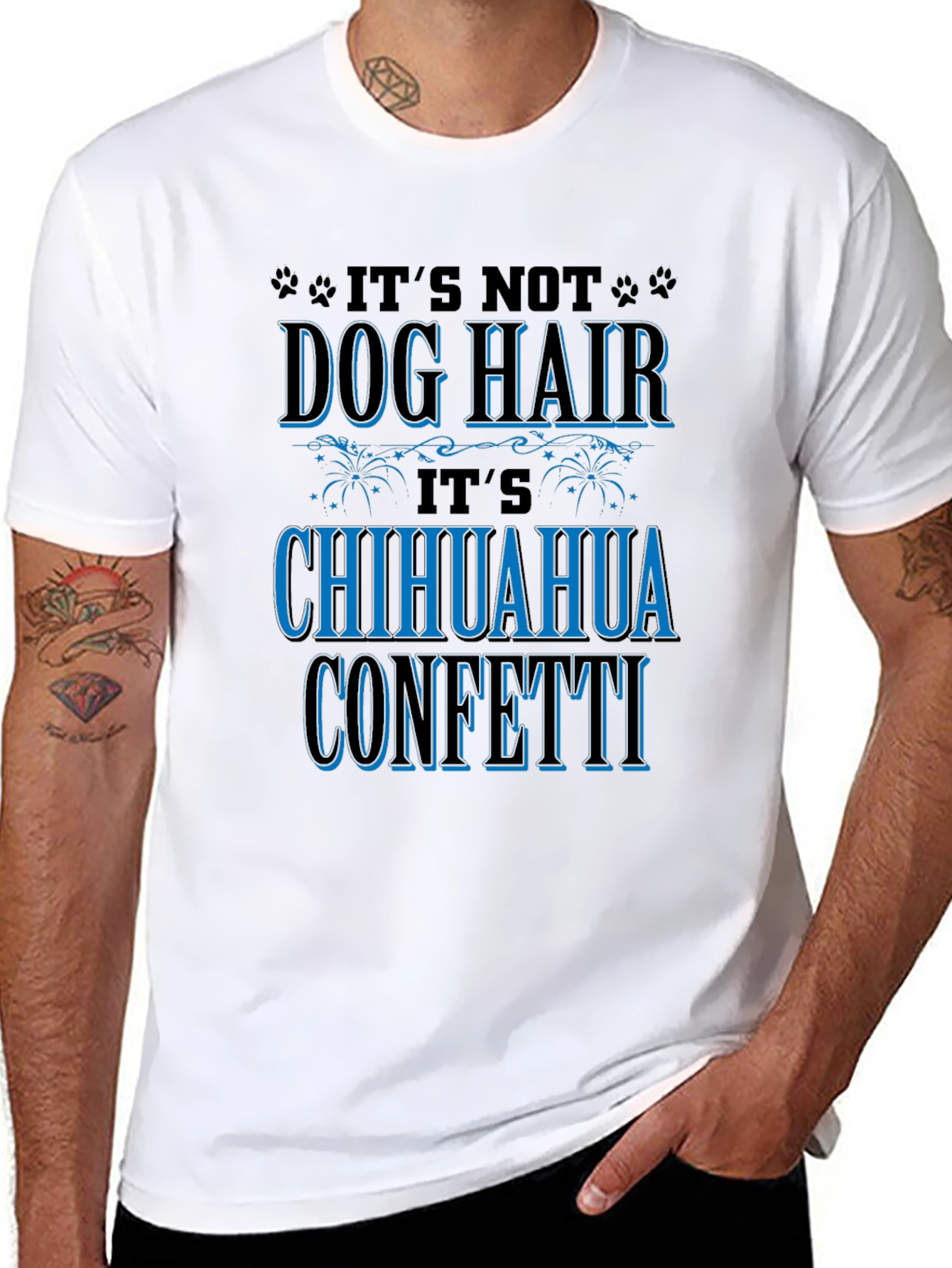 Chihuahua Confetti T-Shirt Dog Lover Tee