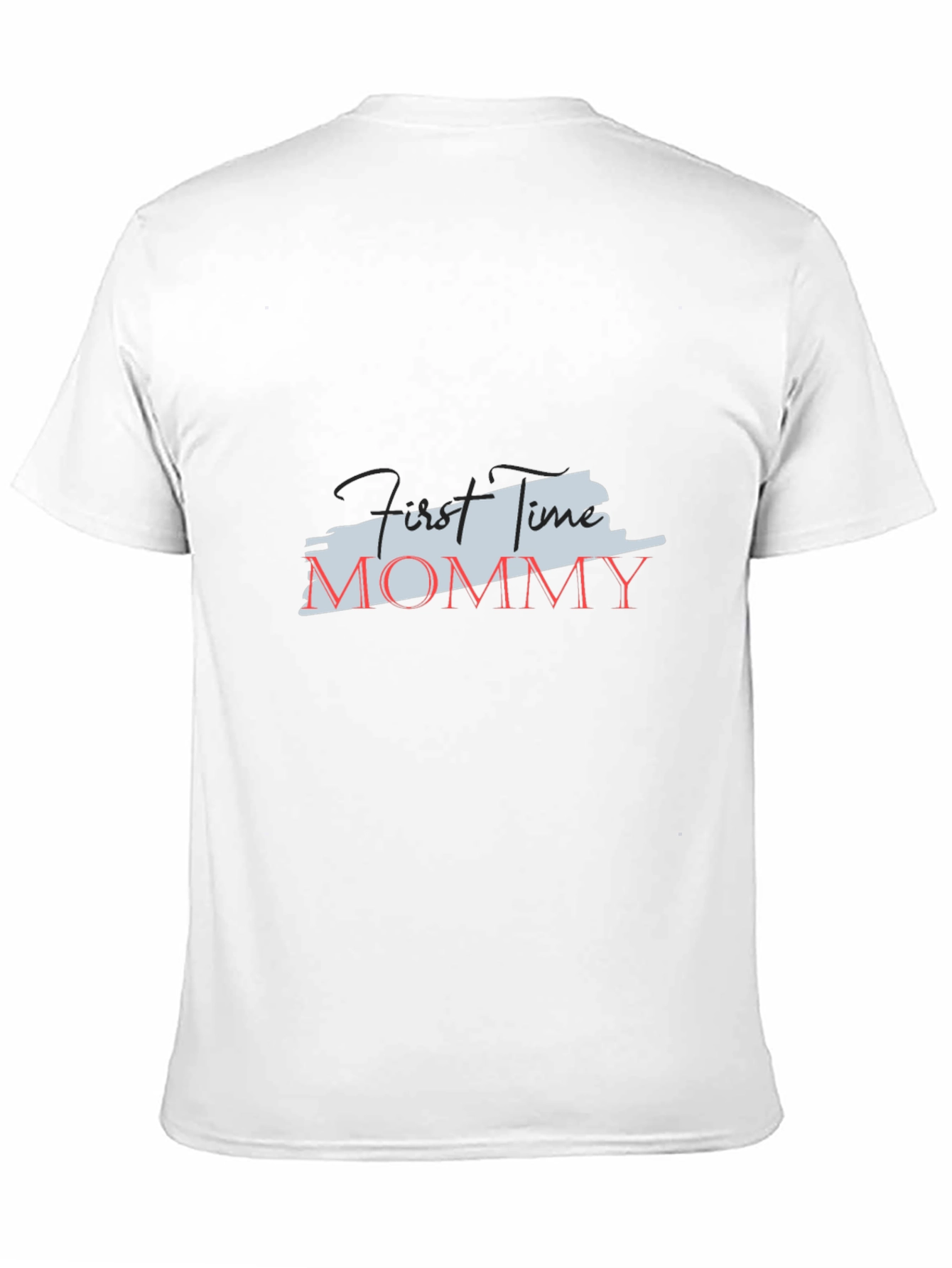 First Time Mommy Black Tee