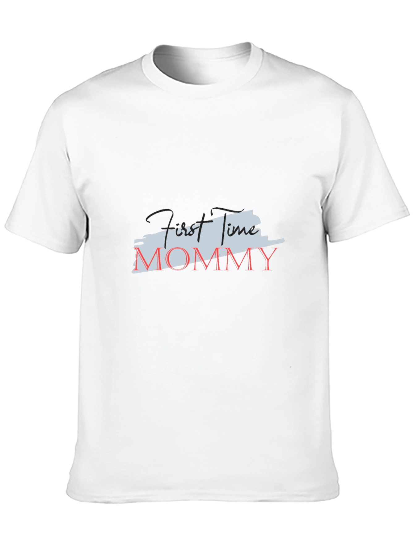 First Time Mommy Black Tee