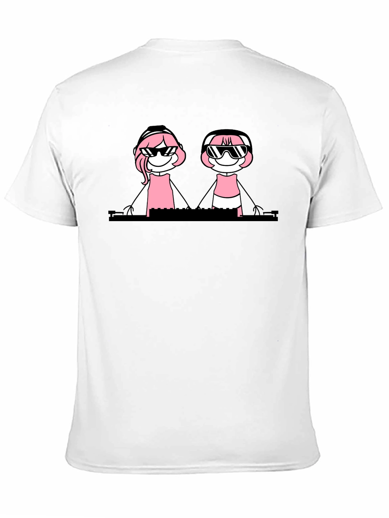 DJ Duo Graphic Tee - Cool Clubbing Vibes