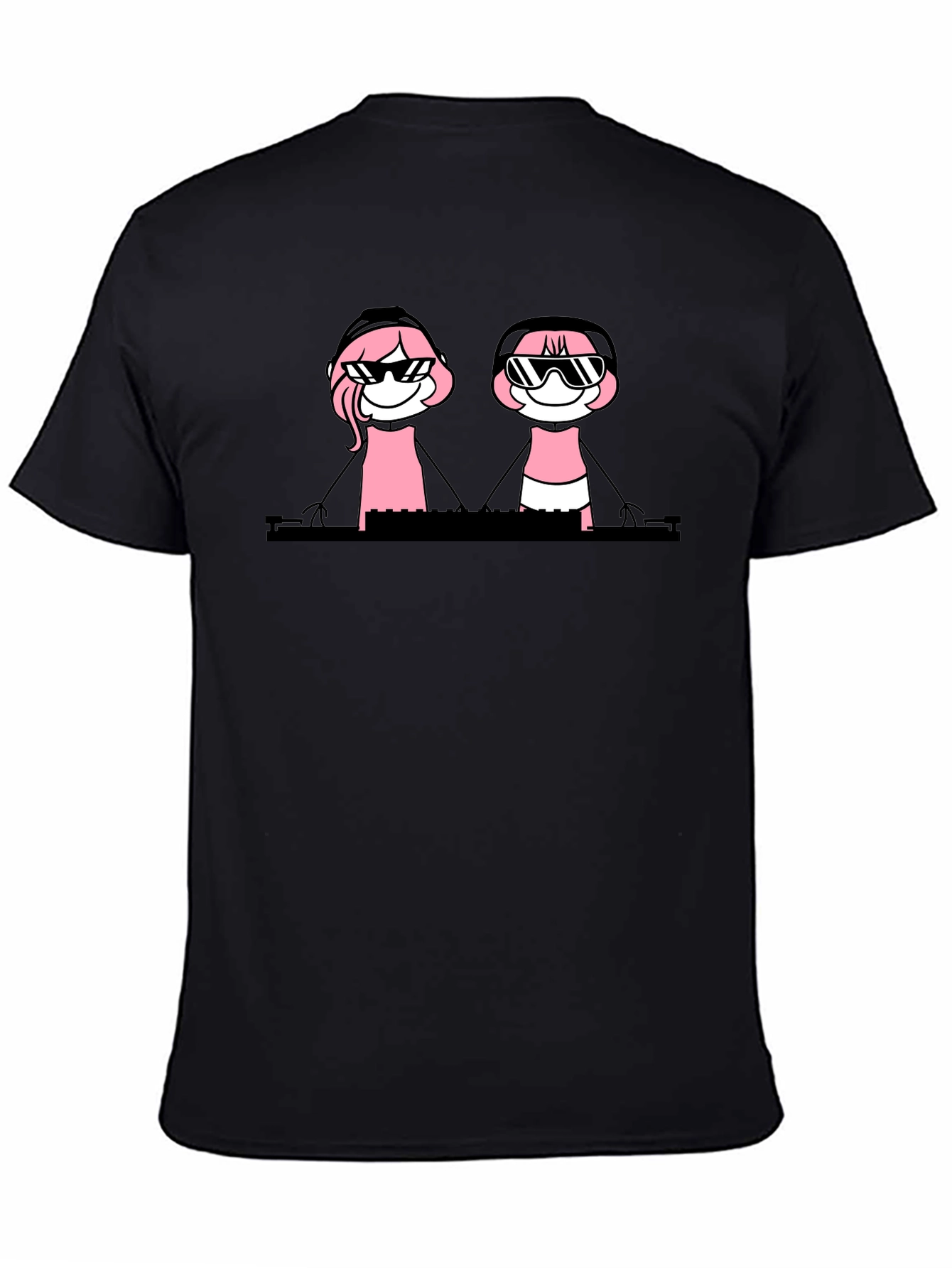 DJ Duo Graphic Tee - Cool Clubbing Vibes