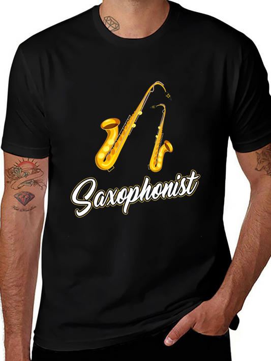 Saxophonist Graphic Tee - Musician Gift