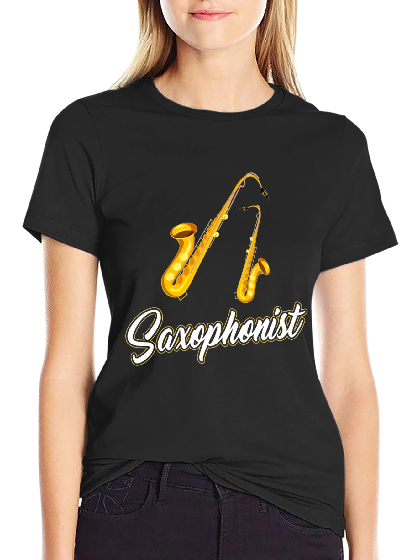 Saxophonist Graphic Tee - Musician Gift