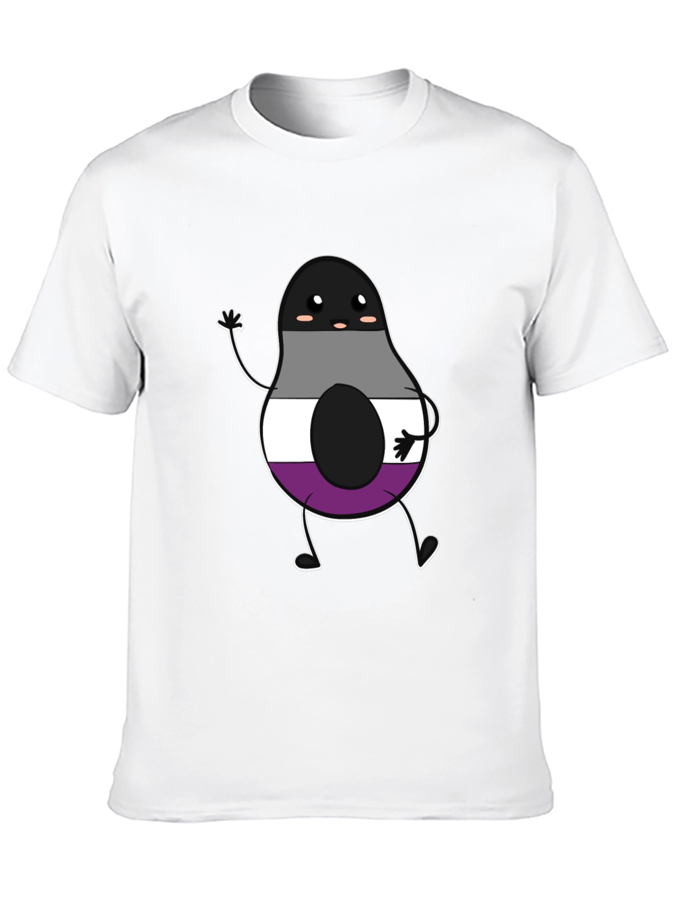 Asexual Pride Avocado Graphic T-Shirt