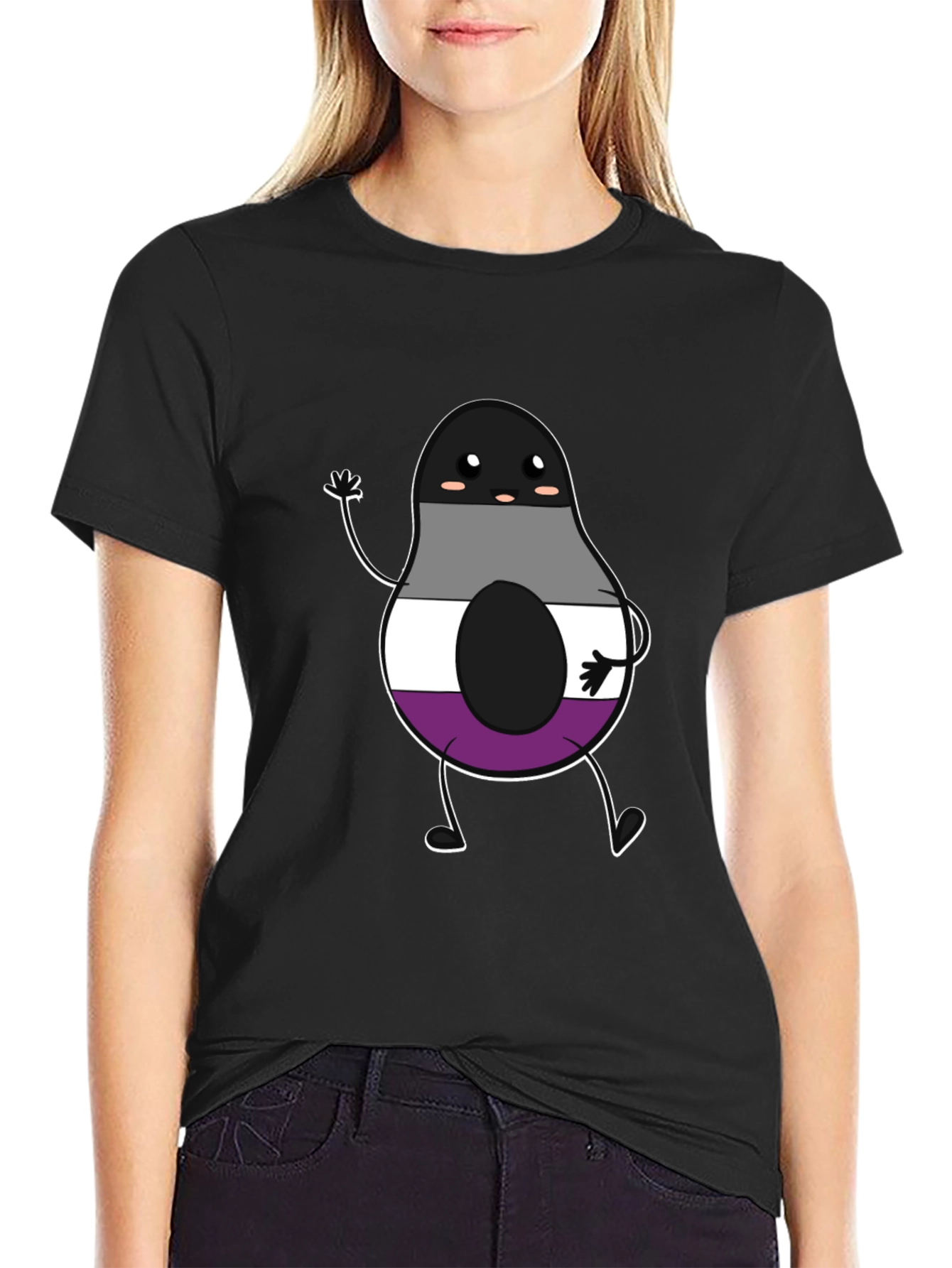 Asexual Pride Avocado Graphic T-Shirt