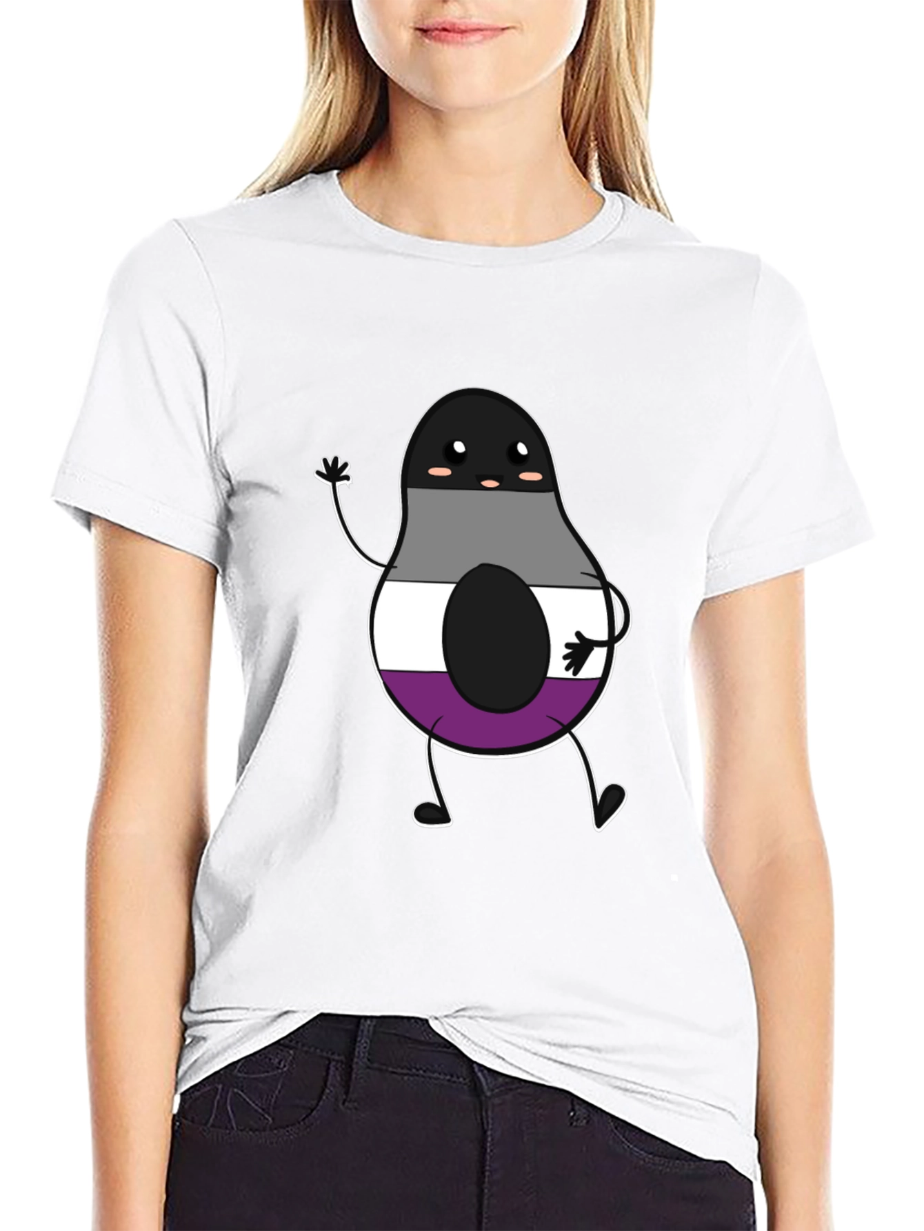 Asexual Pride Avocado Graphic T-Shirt