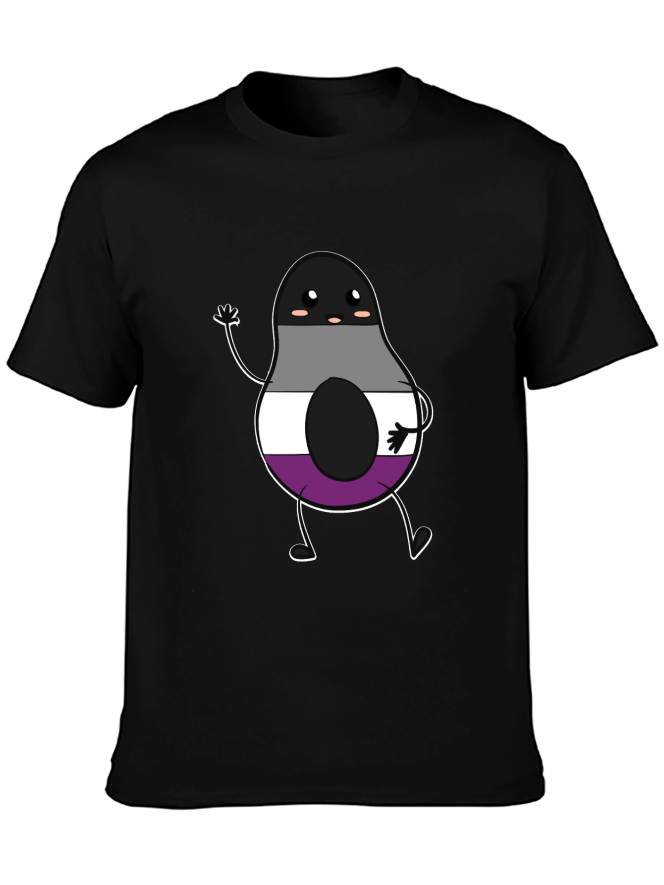 Asexual Pride Avocado Graphic T-Shirt