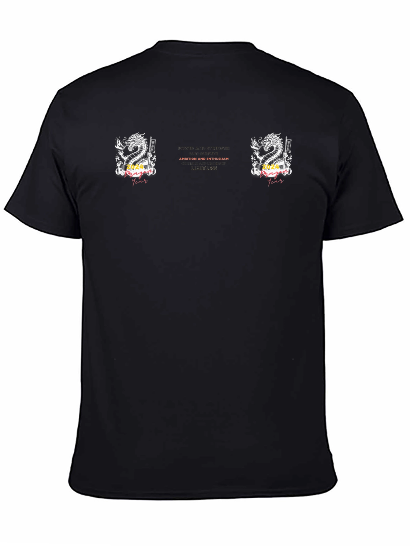 Dragon Ambition Enthusiast Graphic Black Tee