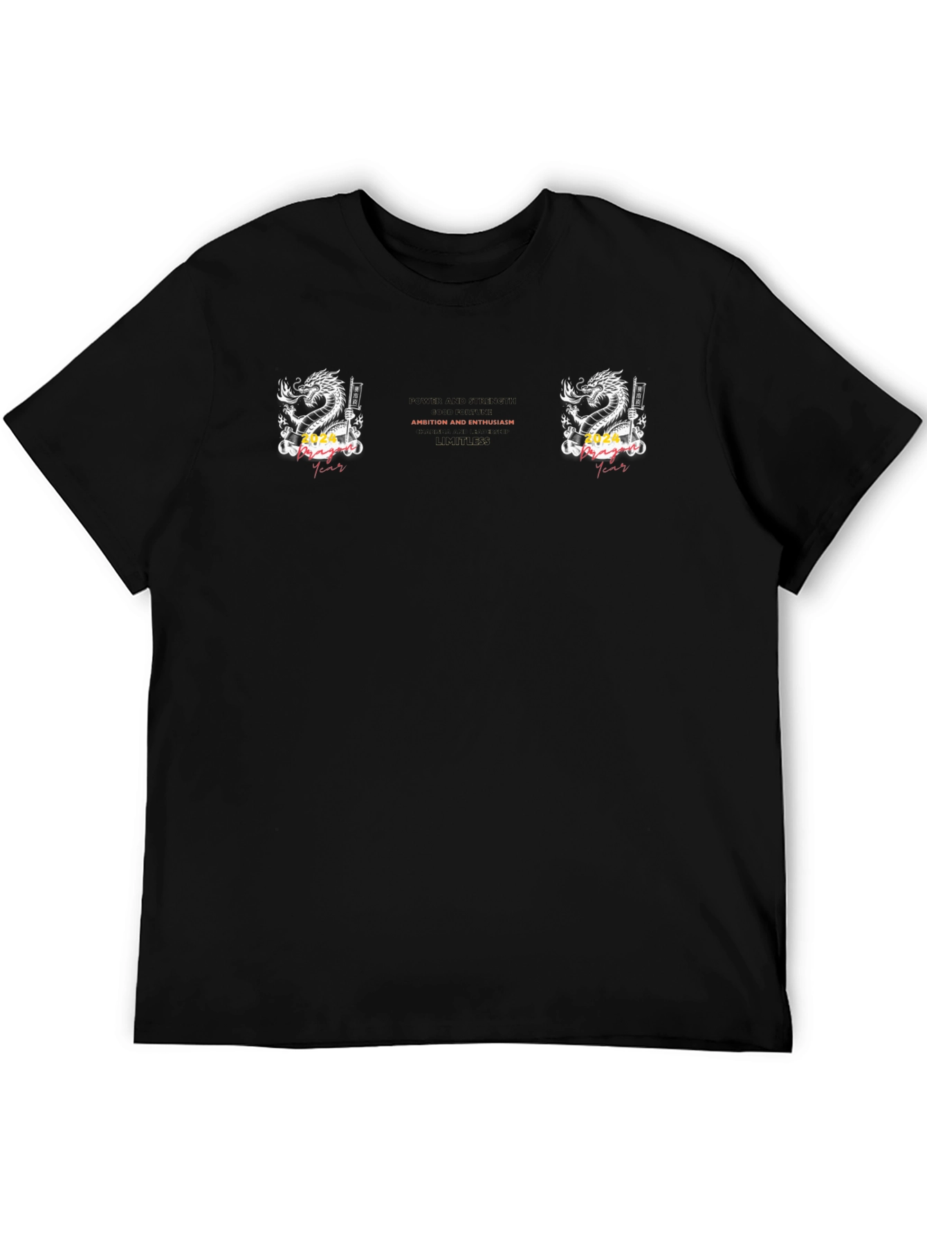 Dragon Ambition Enthusiast Graphic Black Tee
