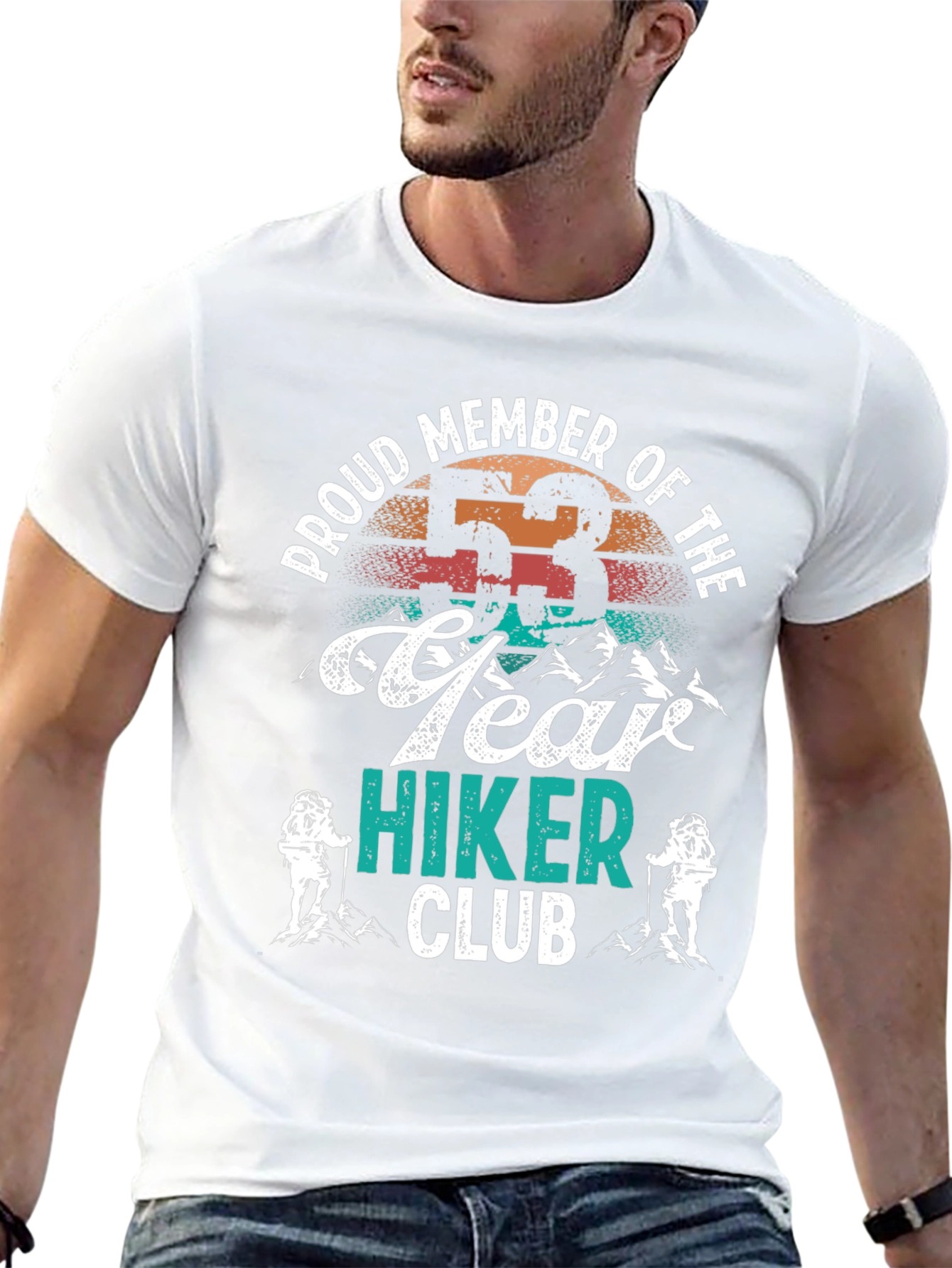 53 Year Hiker Club Tee - Outdoor Adventure