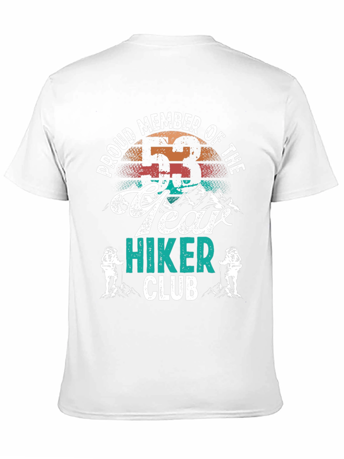 53 Year Hiker Club Tee - Outdoor Adventure