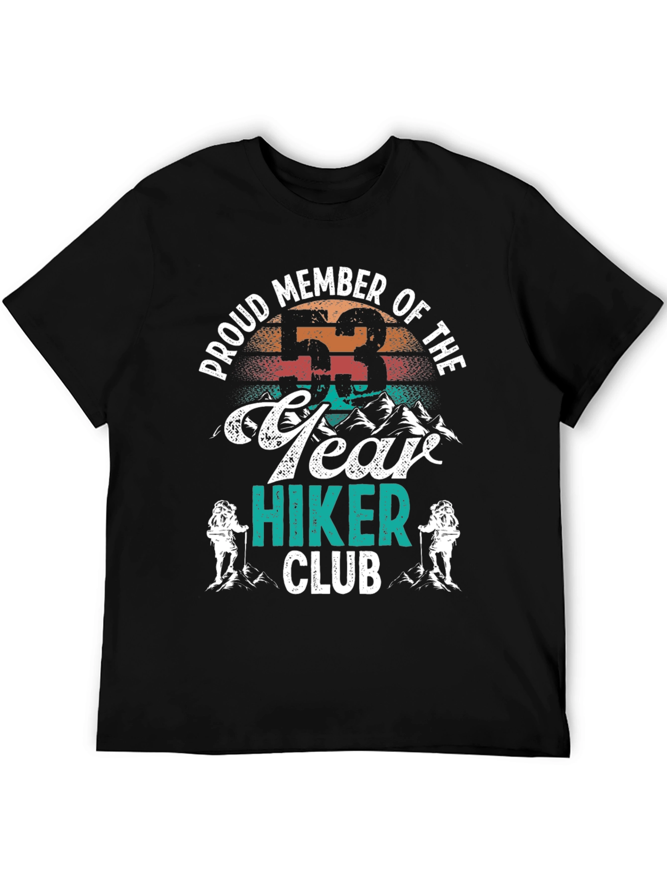 53 Year Hiker Club Tee - Outdoor Adventure