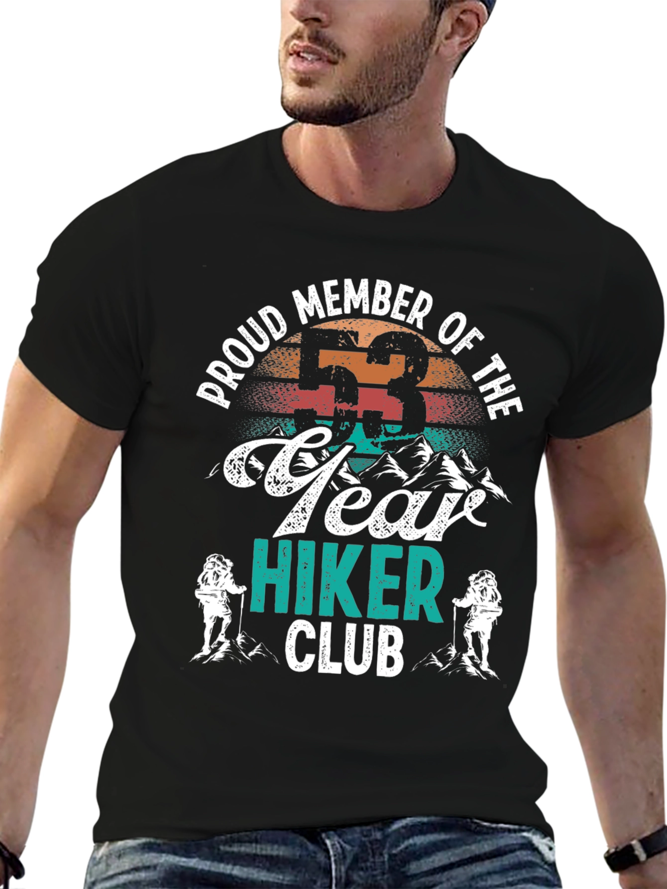 53 Year Hiker Club Tee - Outdoor Adventure