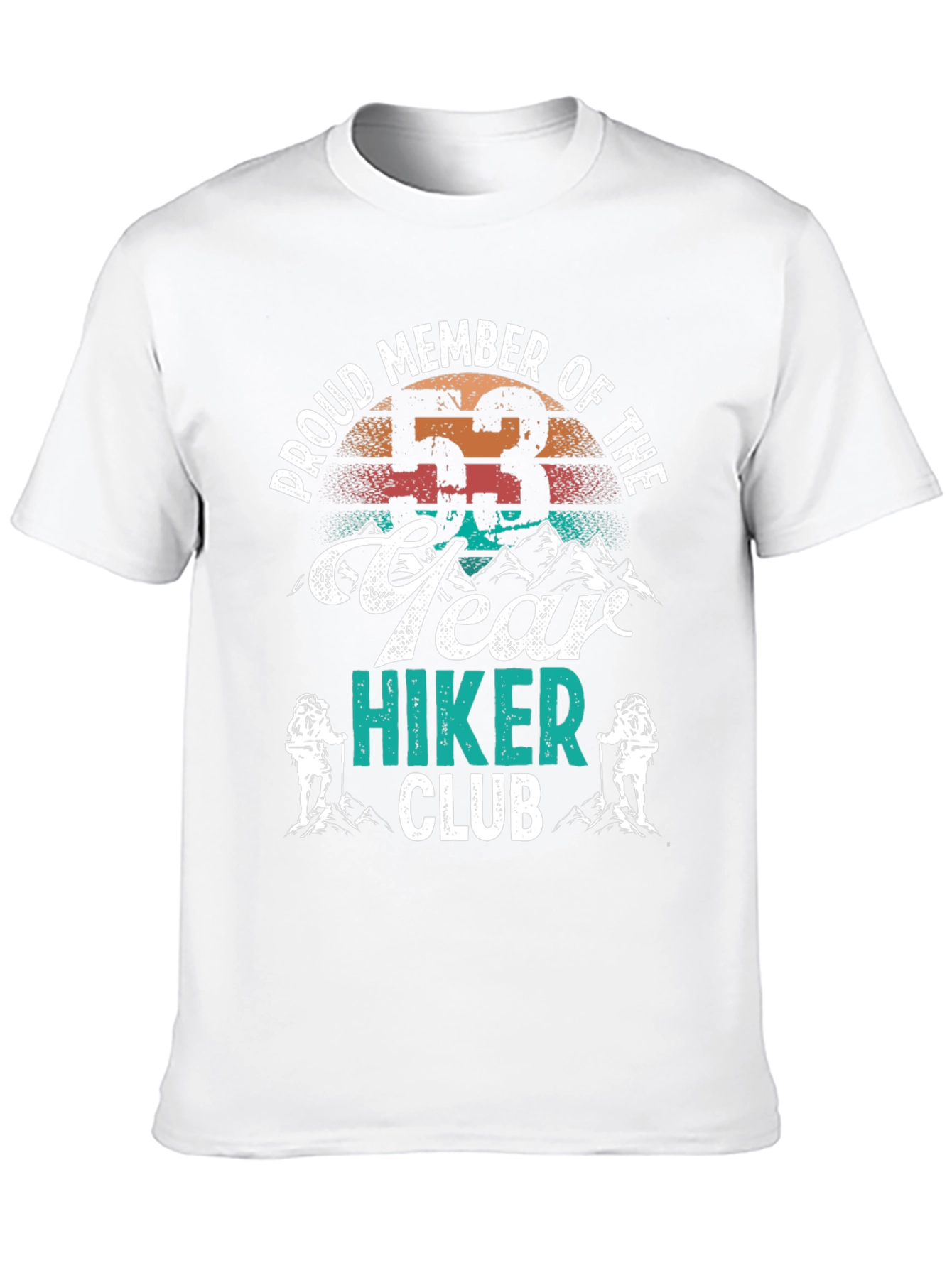 53 Year Hiker Club Tee - Outdoor Adventure