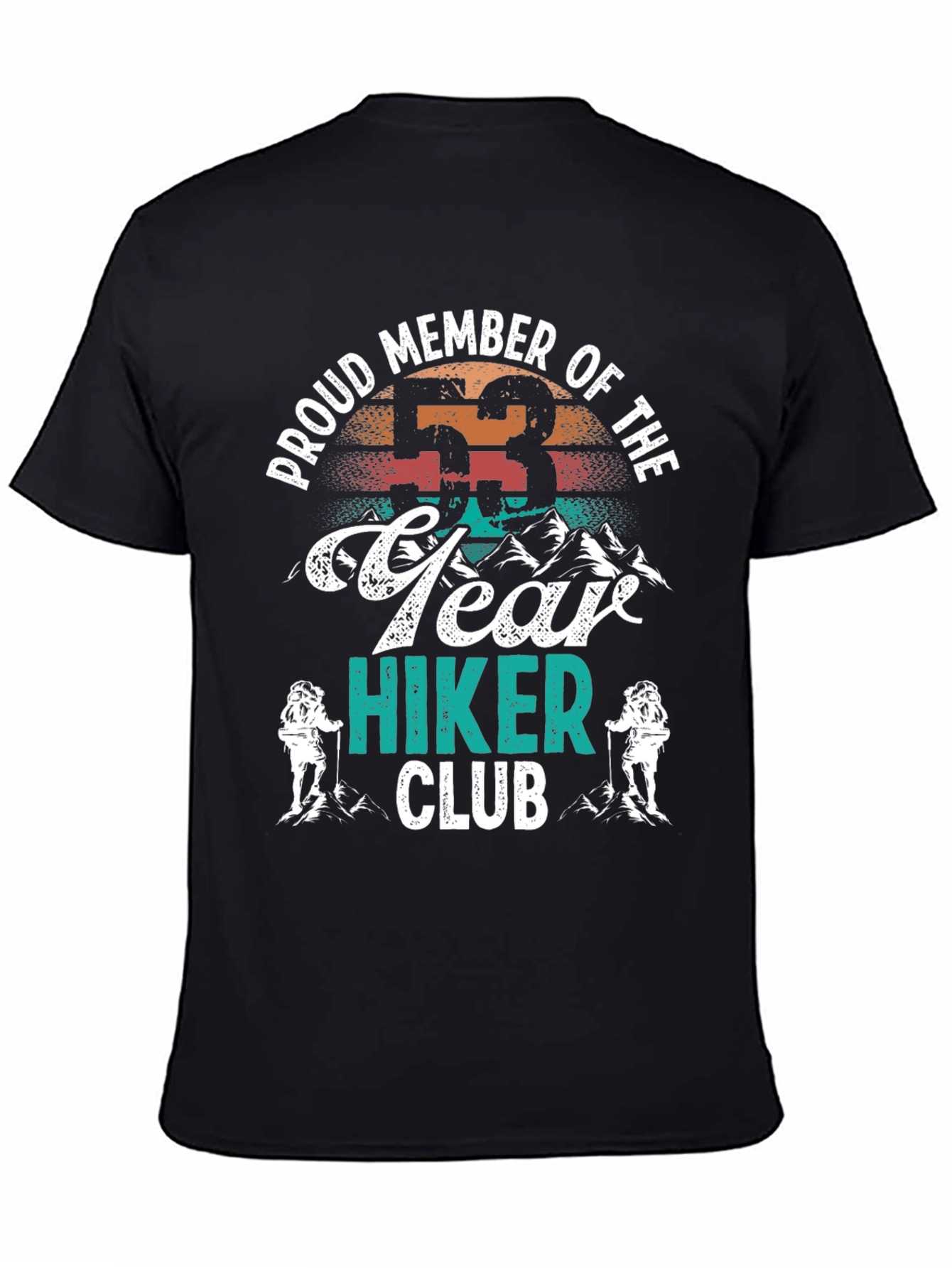 53 Year Hiker Club Tee - Outdoor Adventure