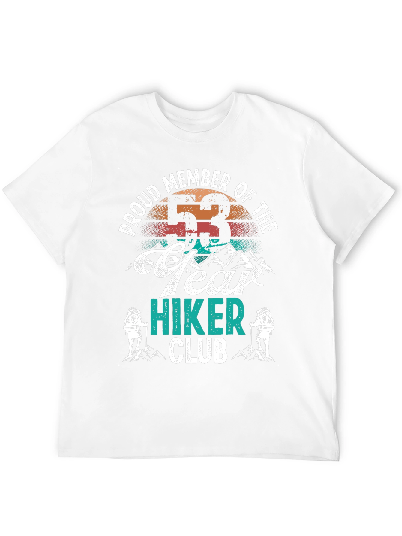 53 Year Hiker Club Tee - Outdoor Adventure