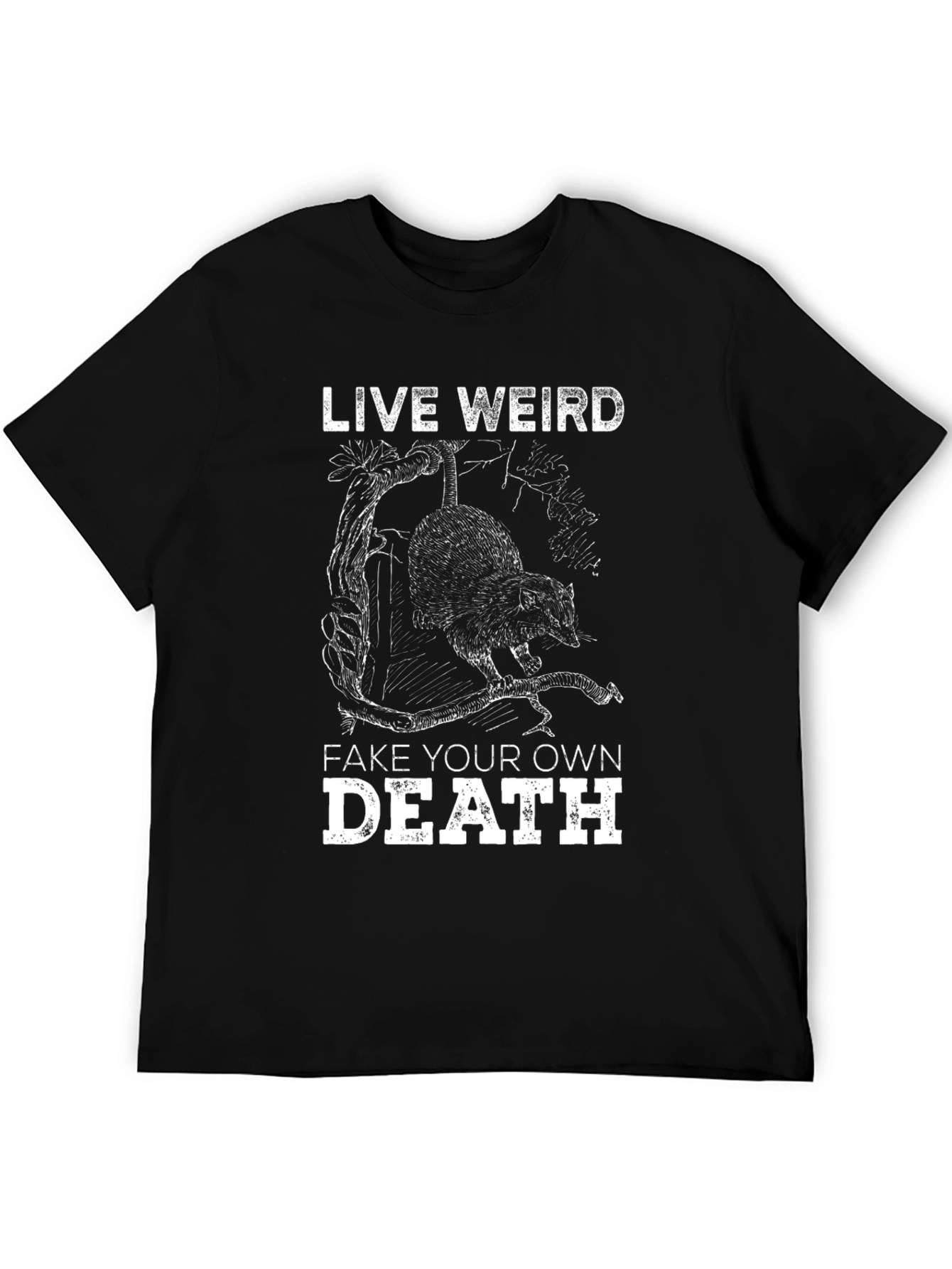 Live Weird Opossum Graphic Tee