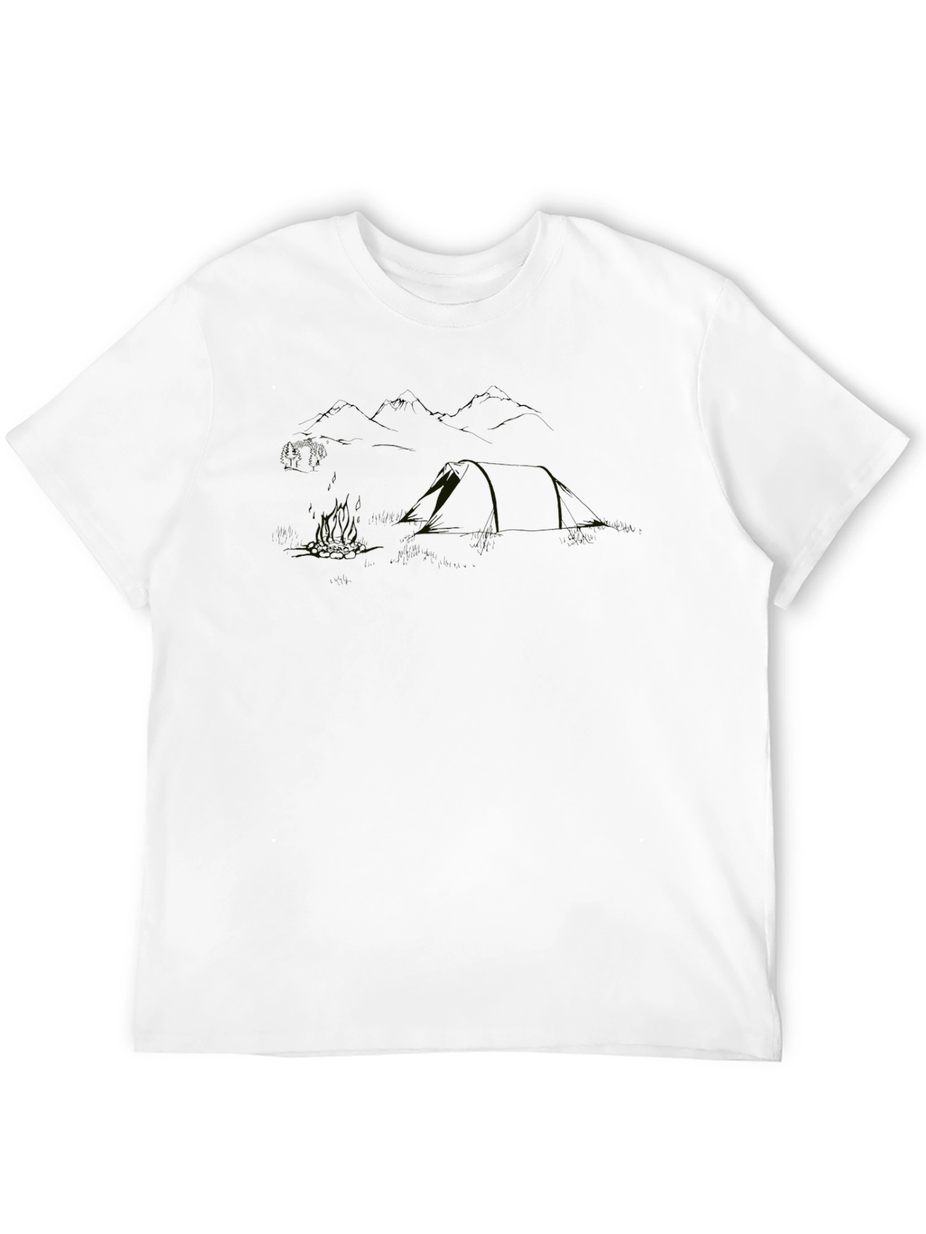 Mens Black Crew Neck Short Sleeve T-Shirt