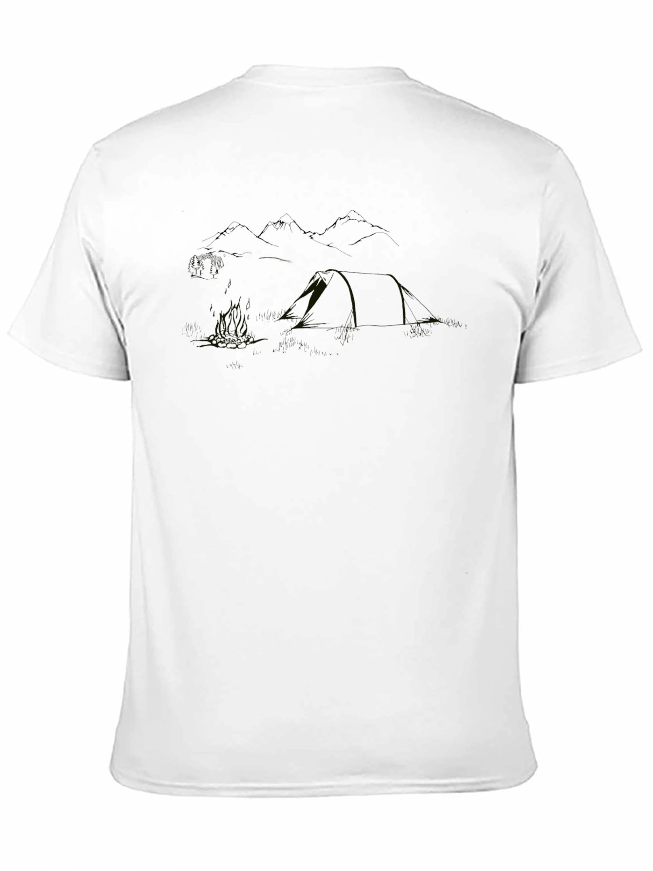 Mens Black Crew Neck Short Sleeve T-Shirt