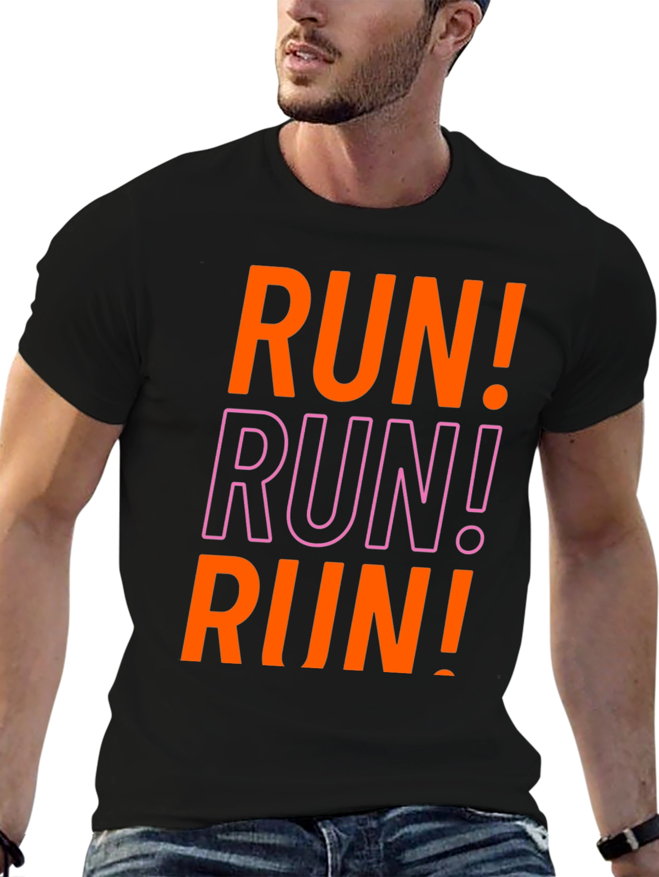 Bold RUN! Graphic Tee - Athletic Motivation