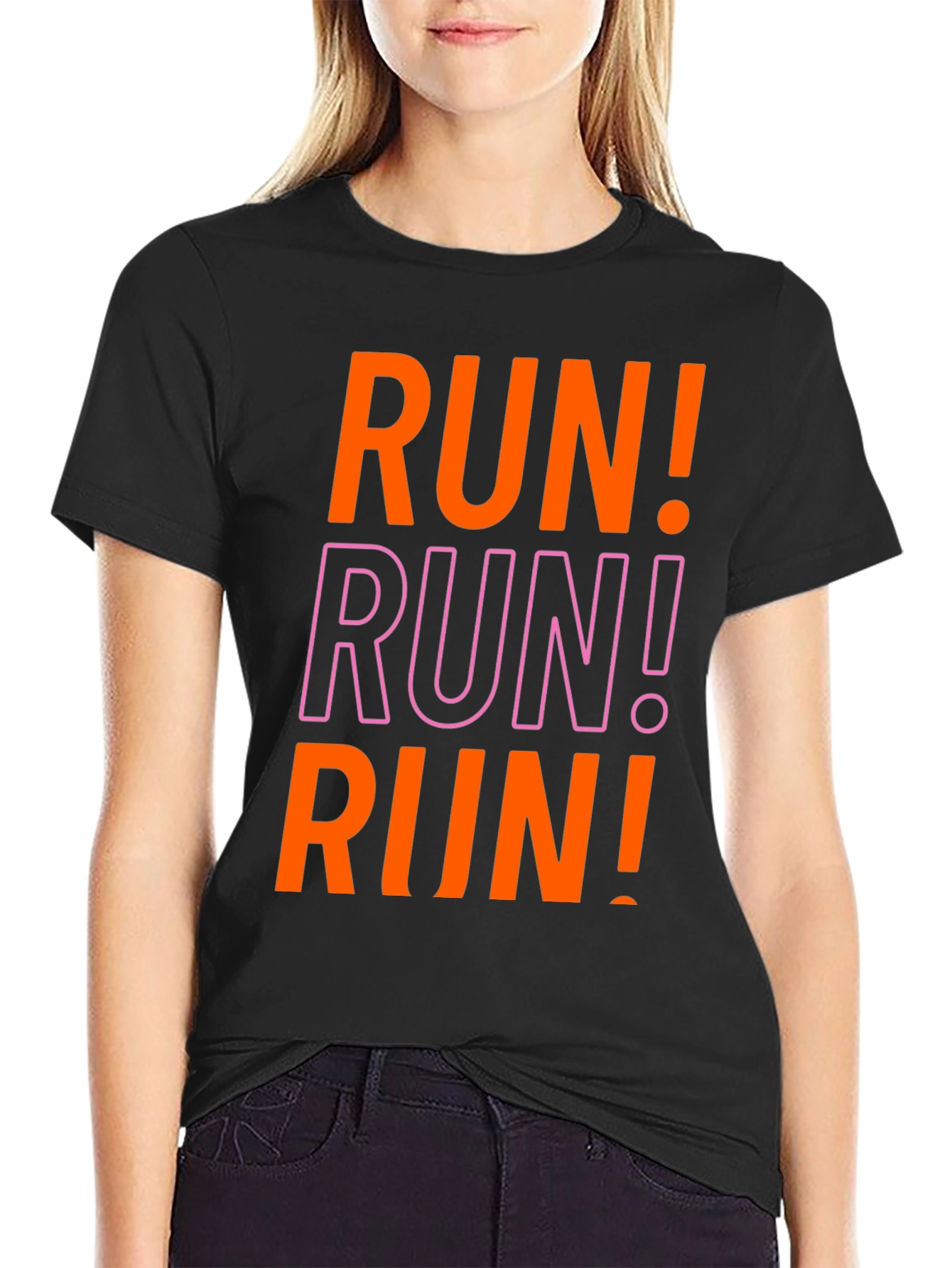 Bold RUN! Graphic Tee - Athletic Motivation